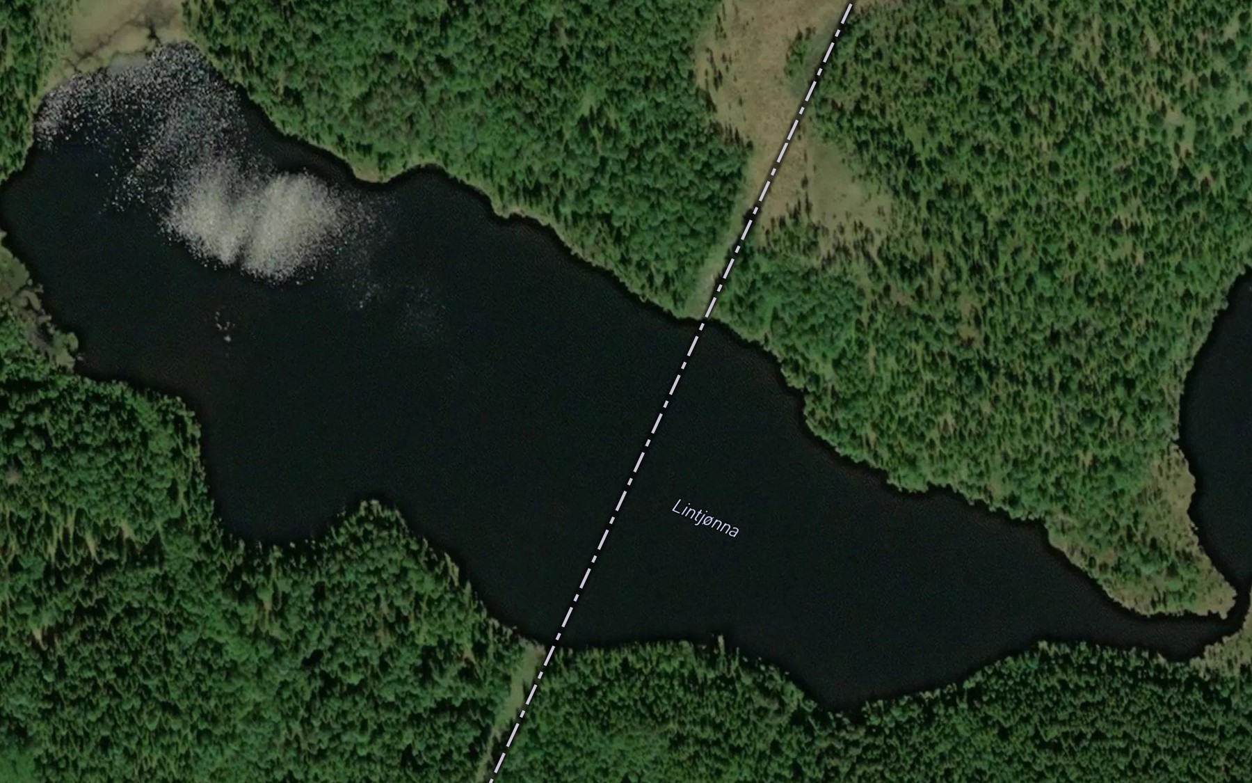 Satellite map of the Lintjorna