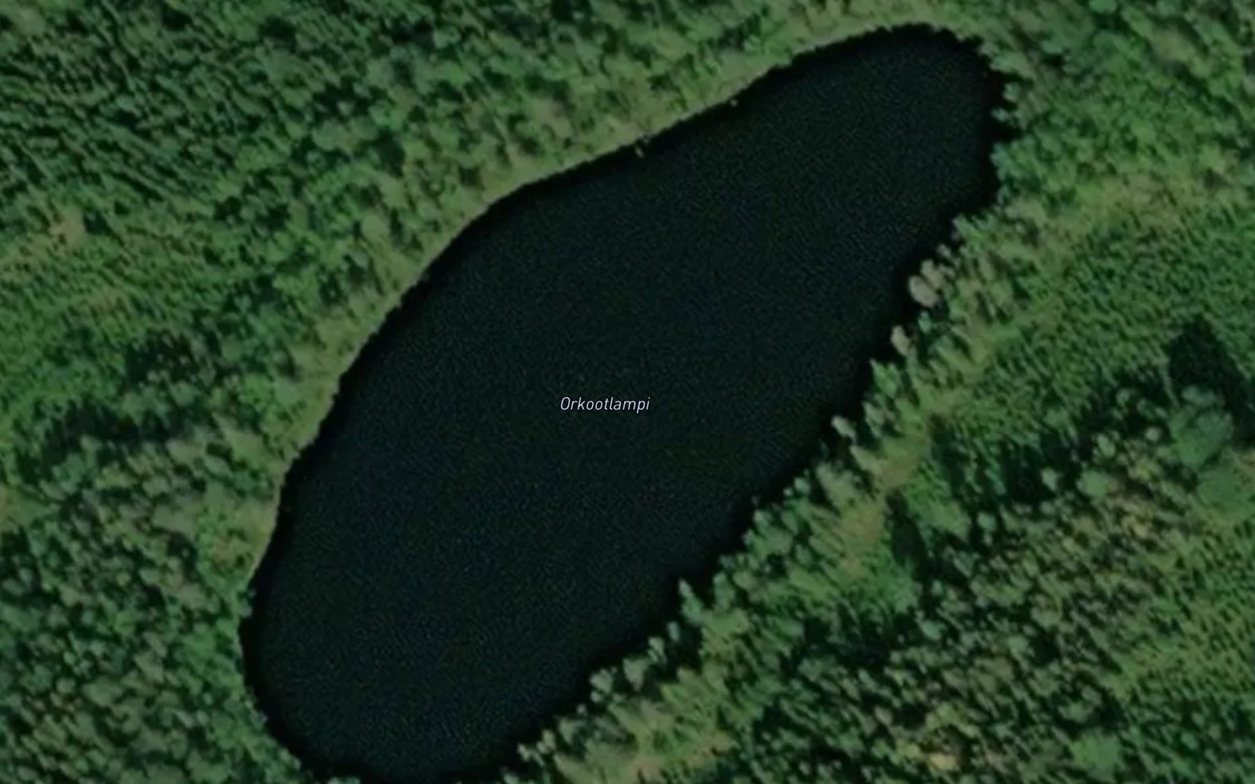Satellite map of the Orkootlampi