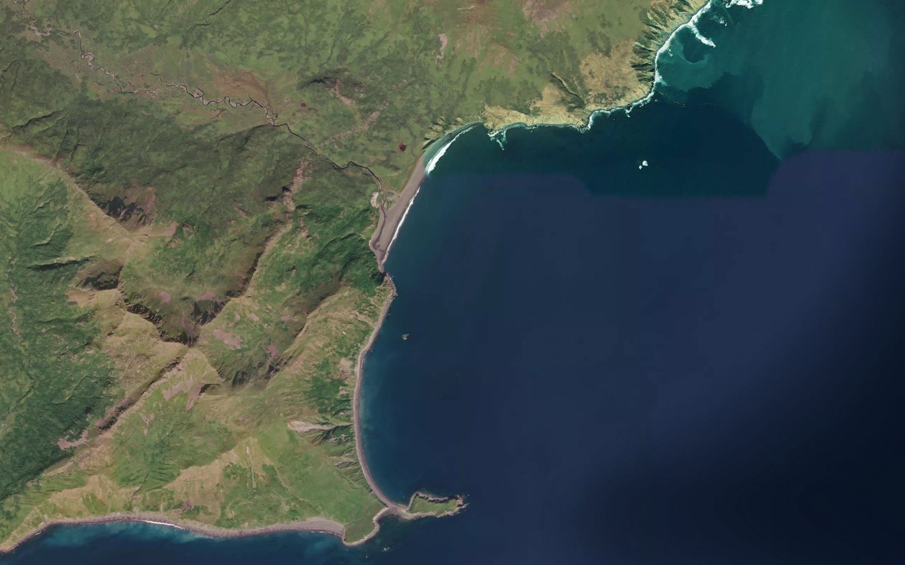 Satellite map of the Knoll Bay