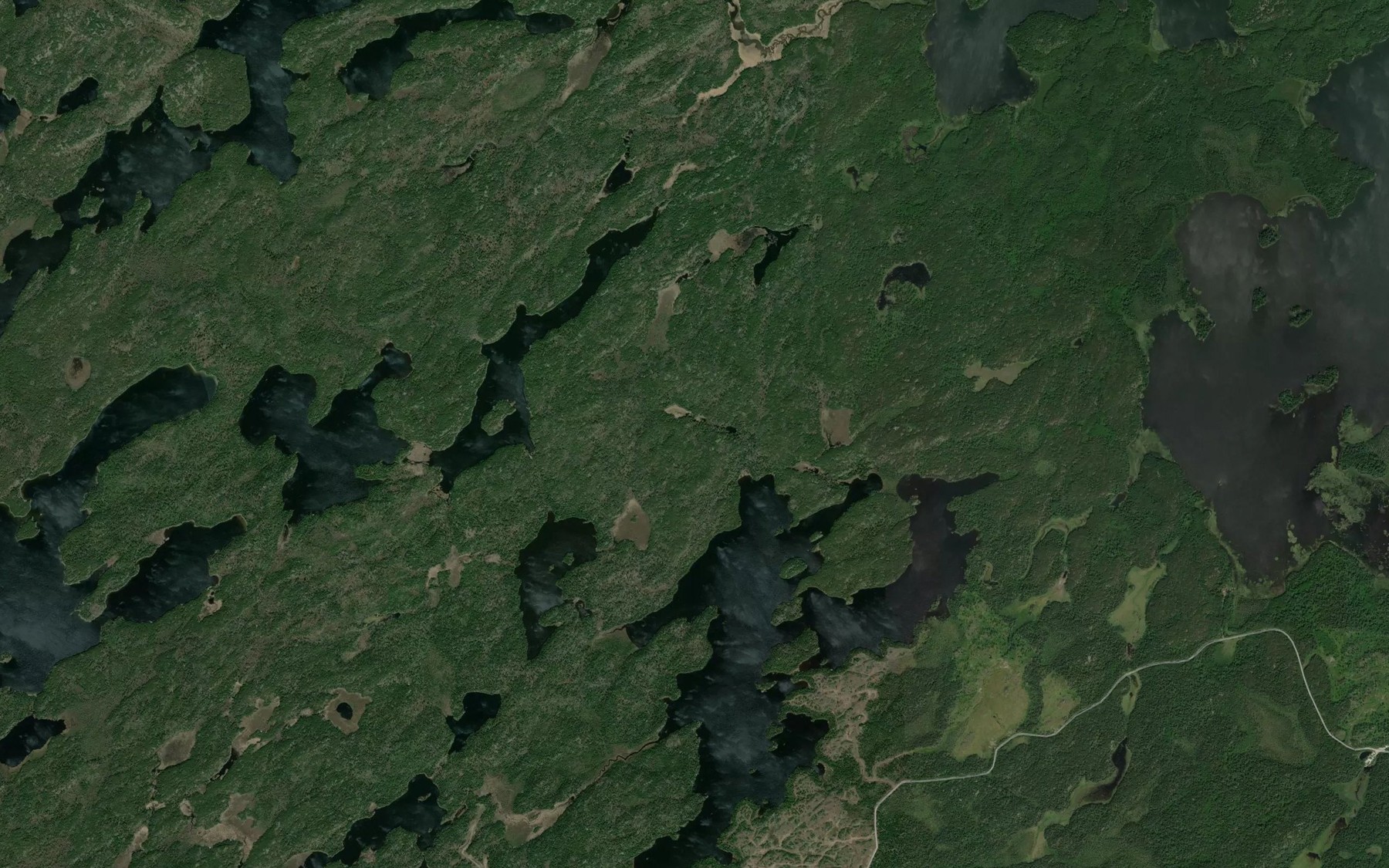 Satellite map of the Eldorado Creek