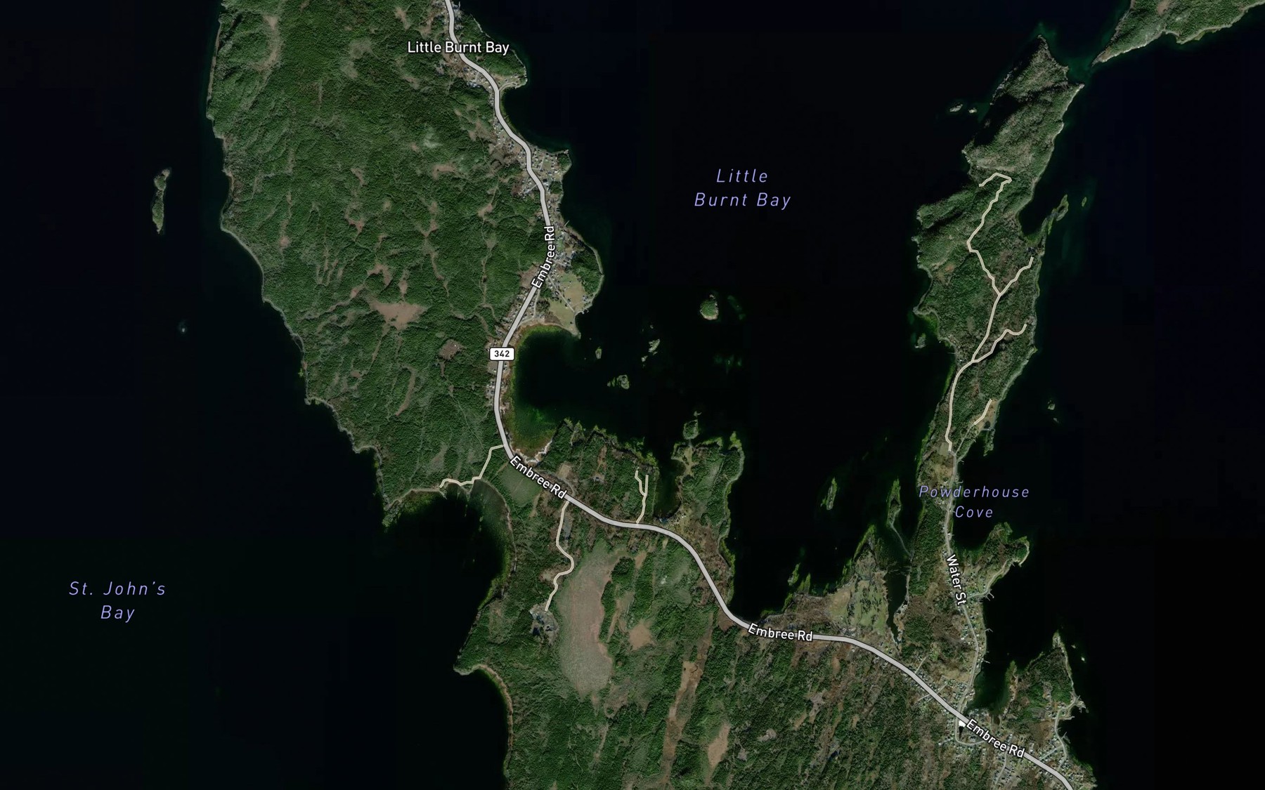 Satellite map of the Chrises Gut