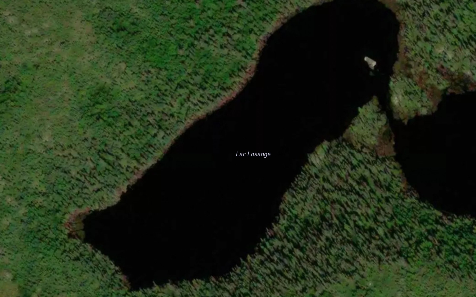 Satellite map of the Lac Losange