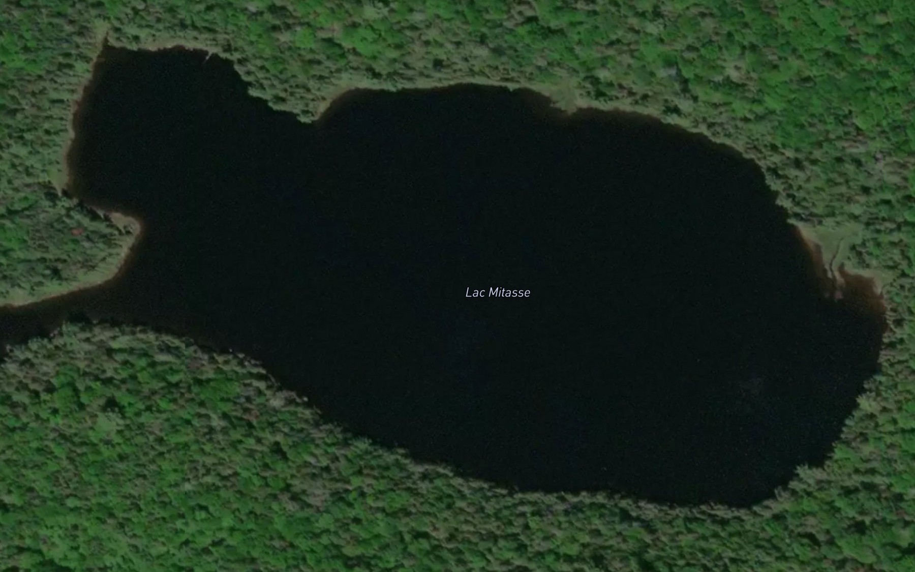 Satellite map of the Lac Mitasse