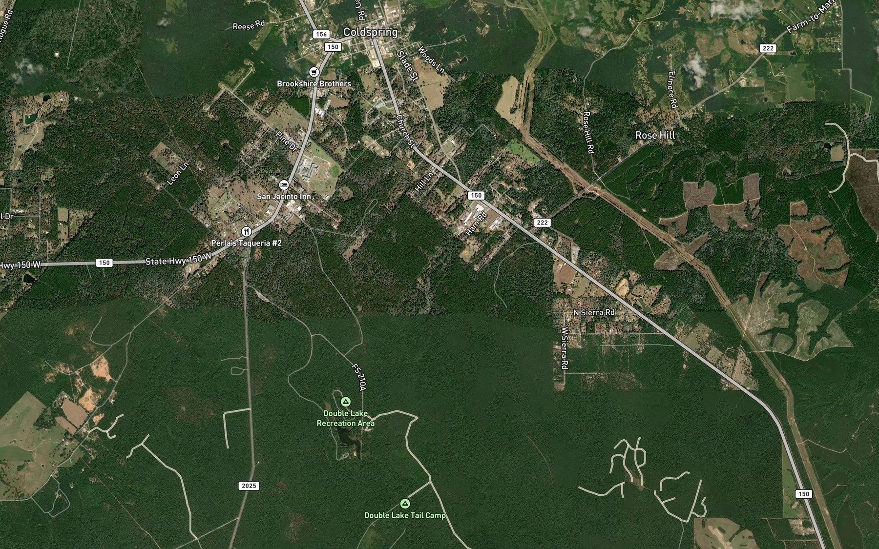Satellite map of the Henry Lake