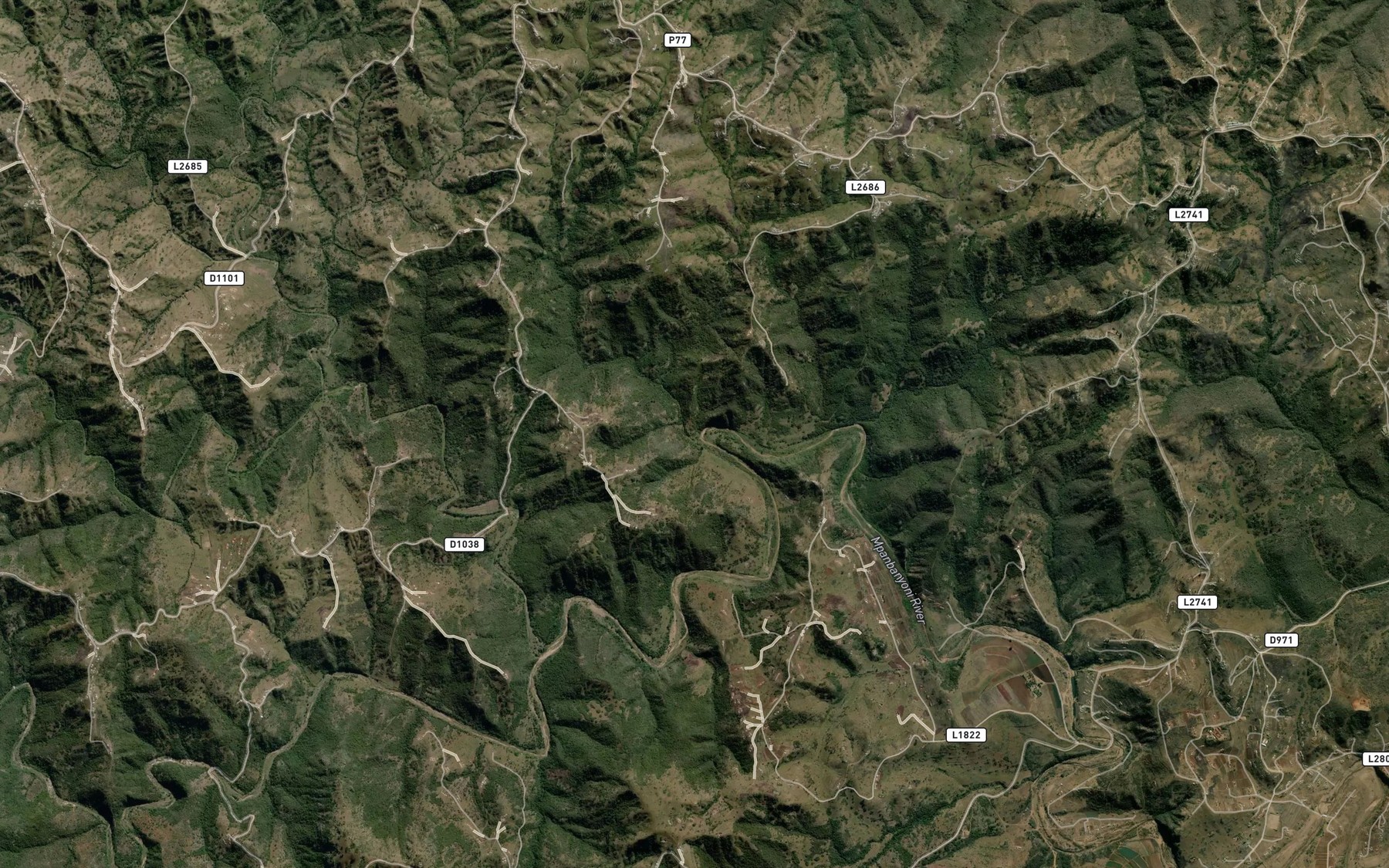 Satellite map of the Mtimba