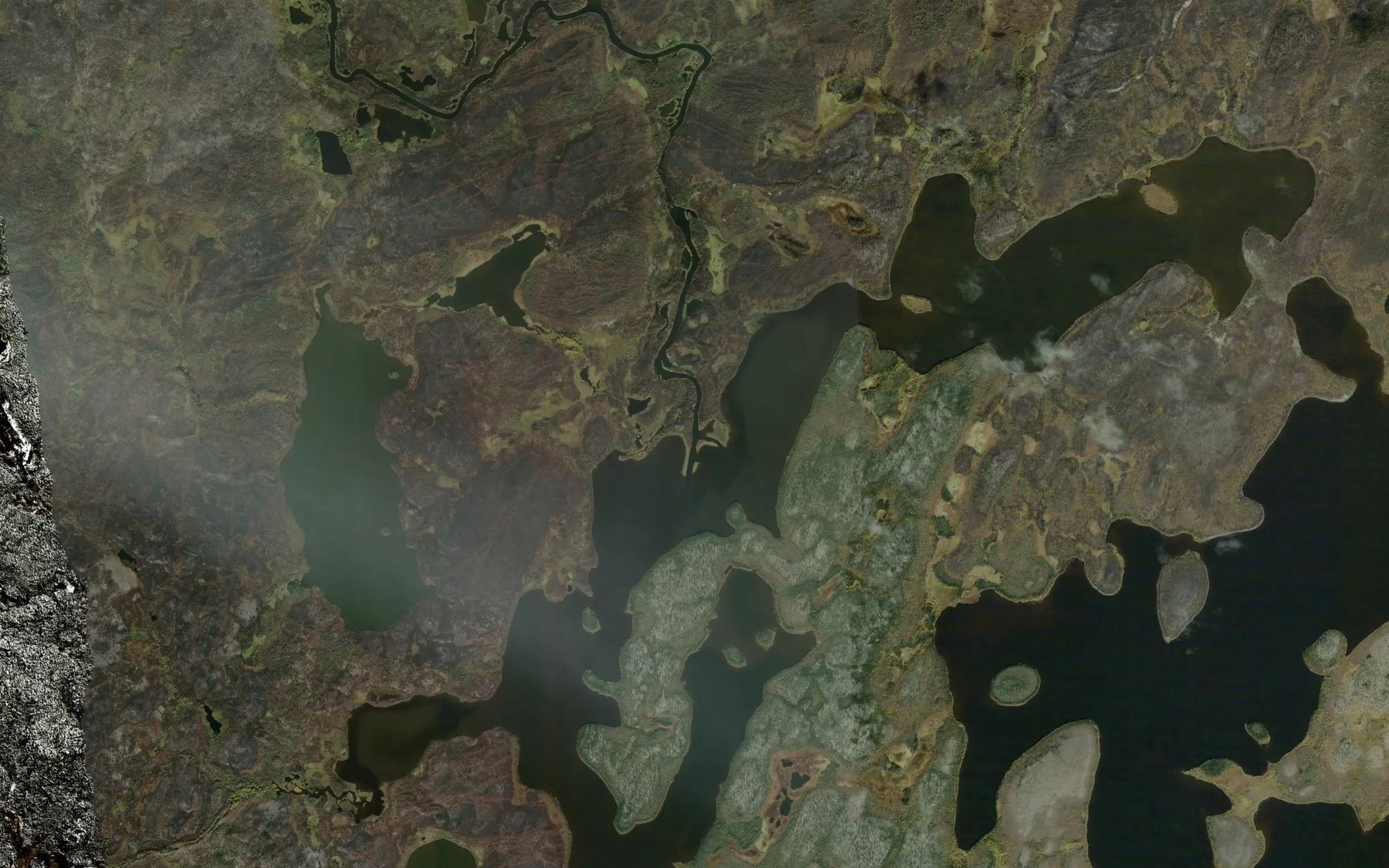 Satellite map of the Winnberg River