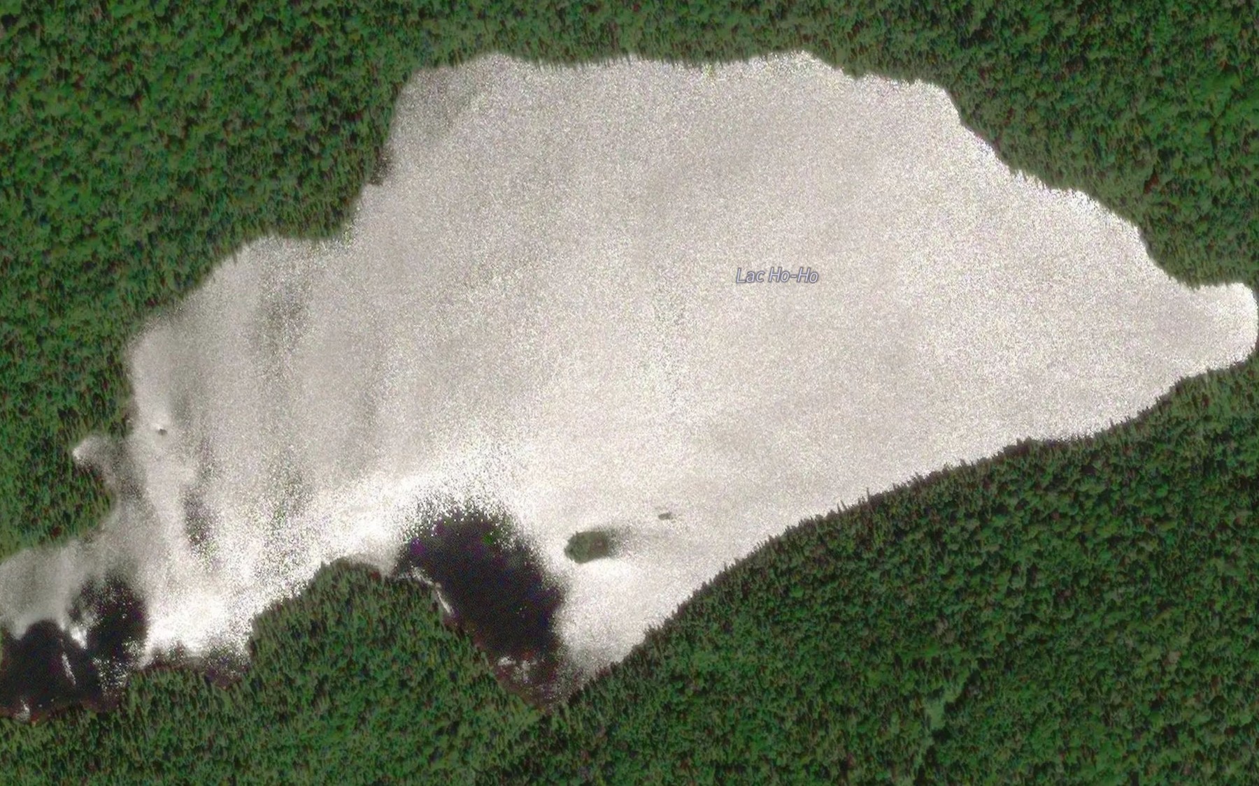 Satellite map of the Lac Ho-Ho