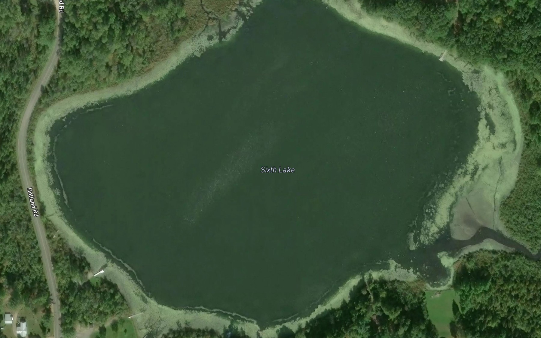 Satellite map of the Sixth Lake