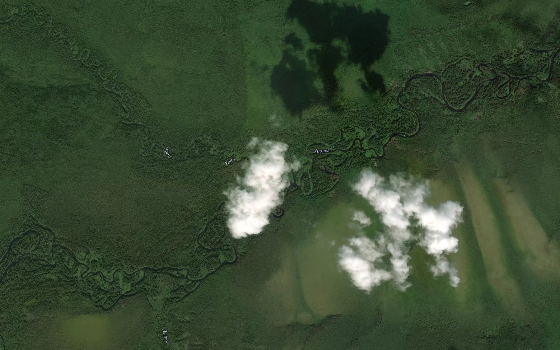 Satellite map of the Urich