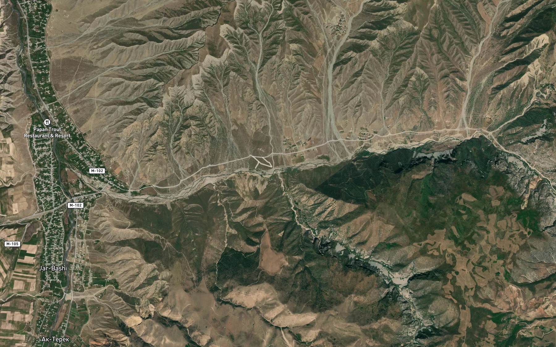 Satellite map of the Berk-Suu