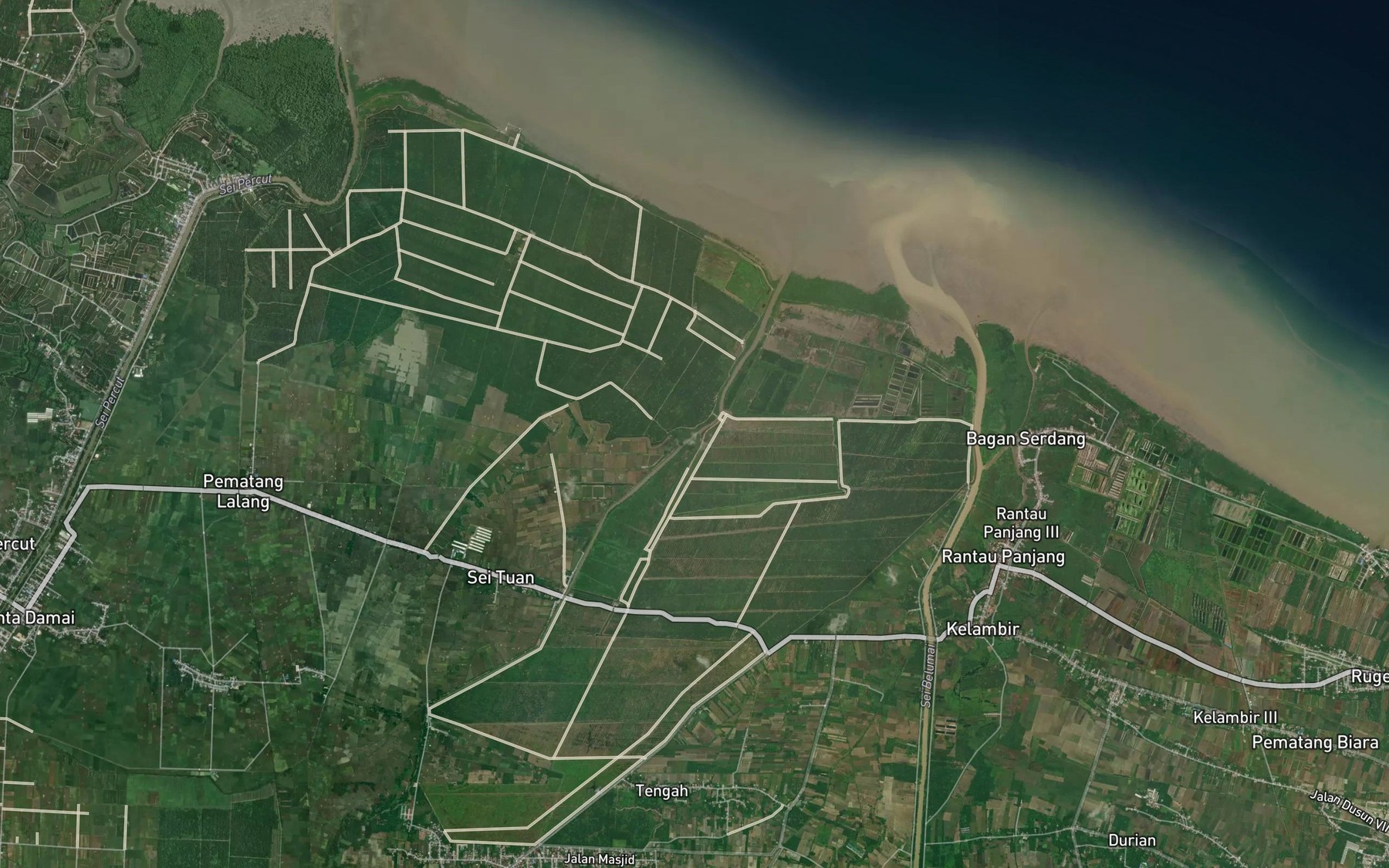 Satellite map of the Sungai Tuan