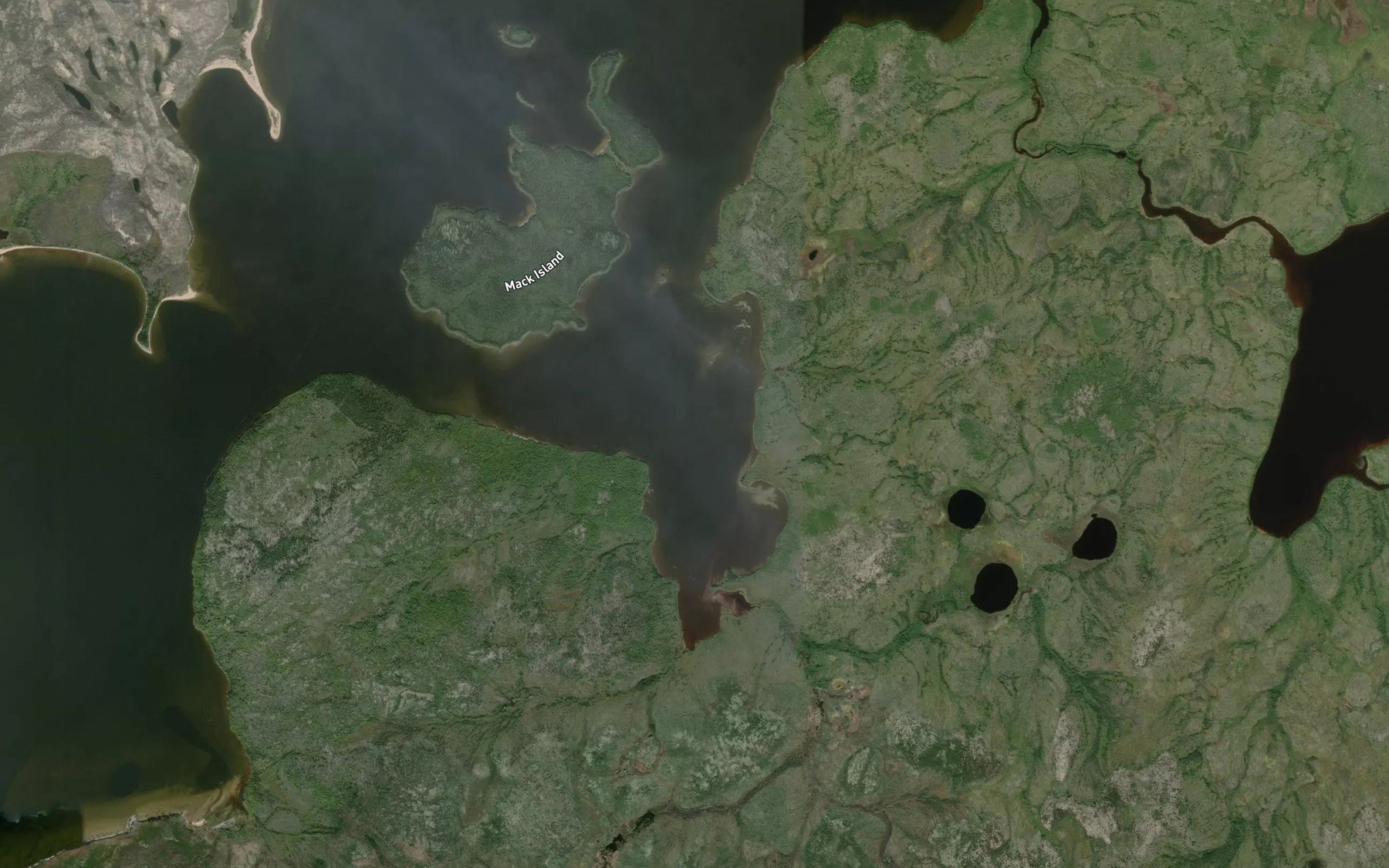 Satellite map of the Cox Bay