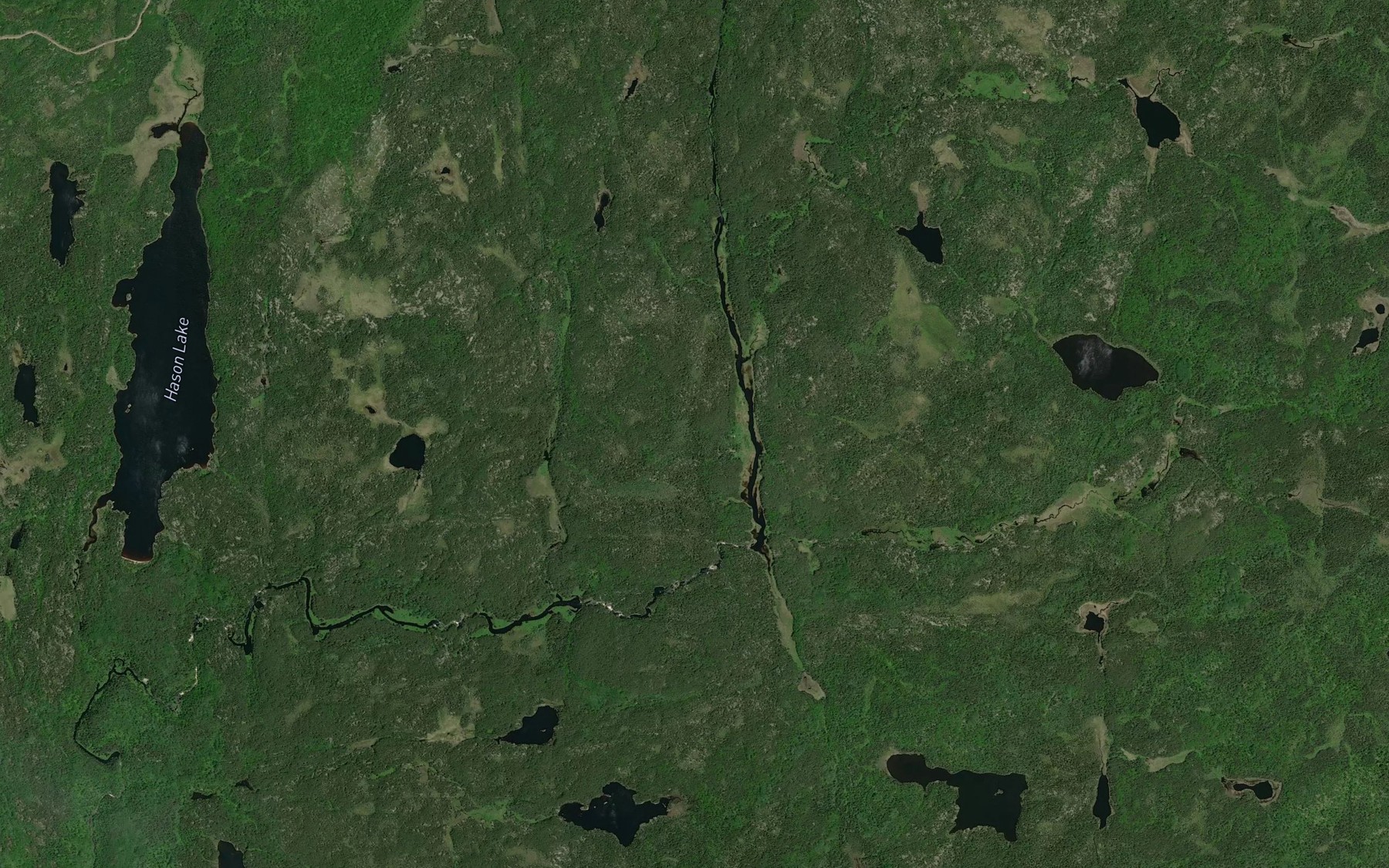 Satellite map of the Buckle Creek