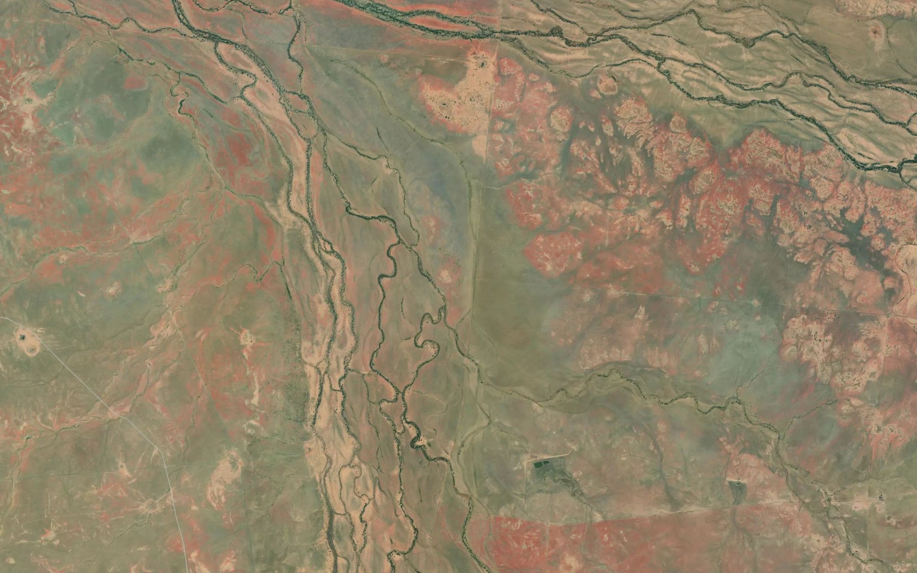 Satellite map of the Scrubby Creek