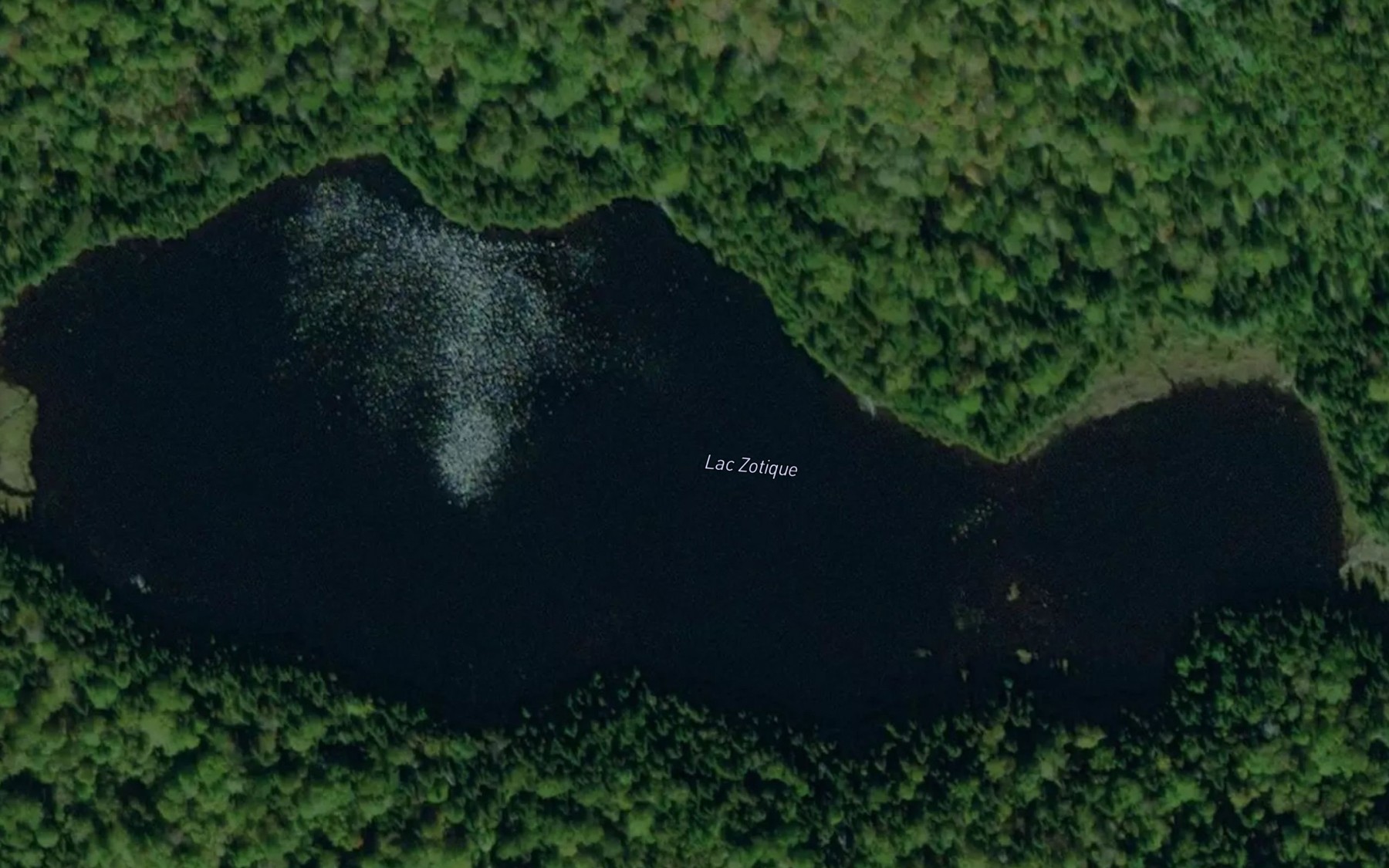 Satellite map of the Lac Zotique