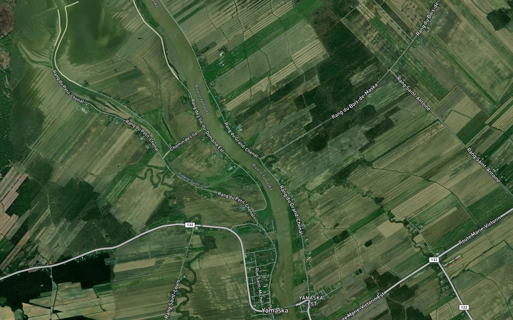 Satellite map of the Ruisseau Fagnan