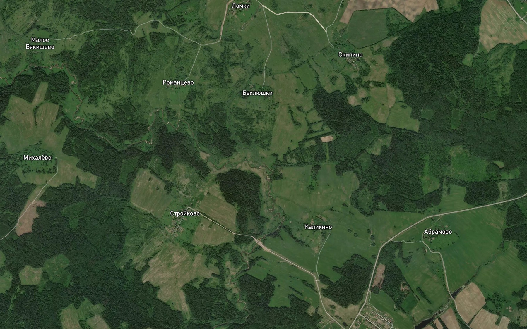 Satellite map of the Udisna