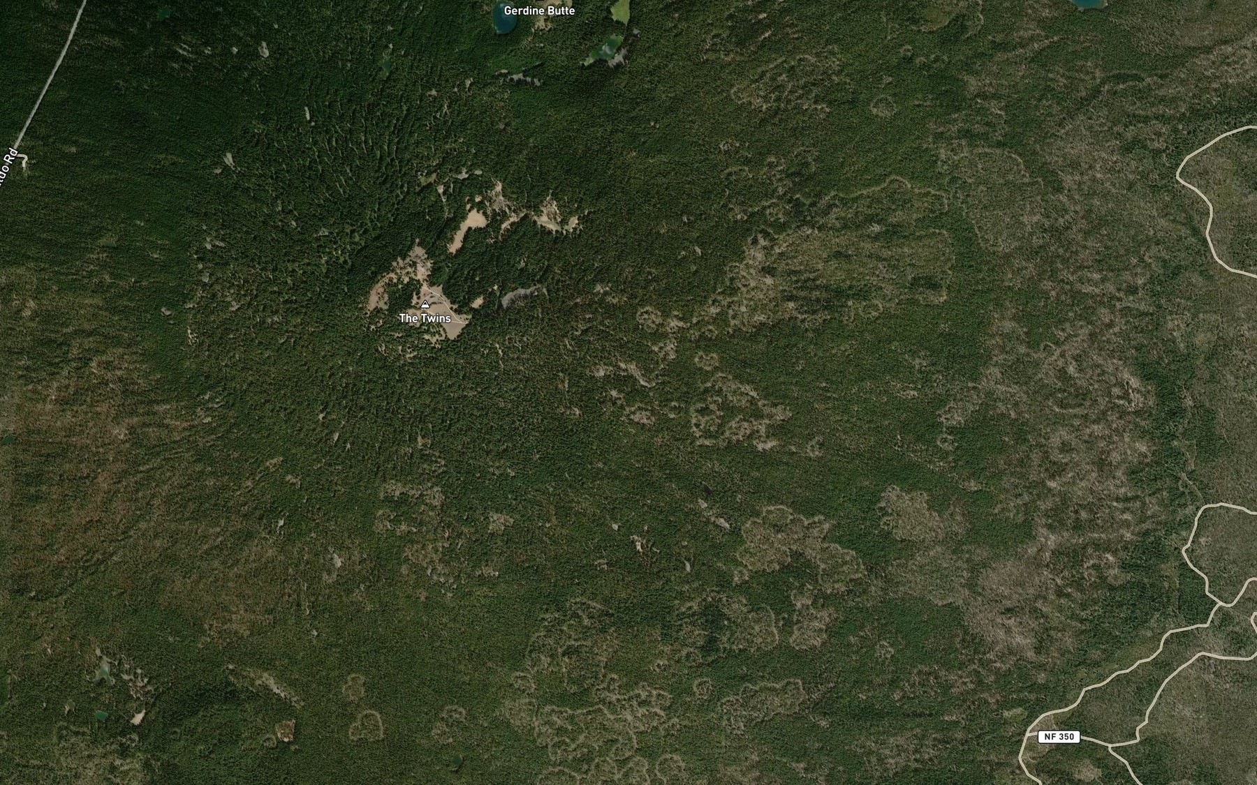 Satellite map of the Barren Lake