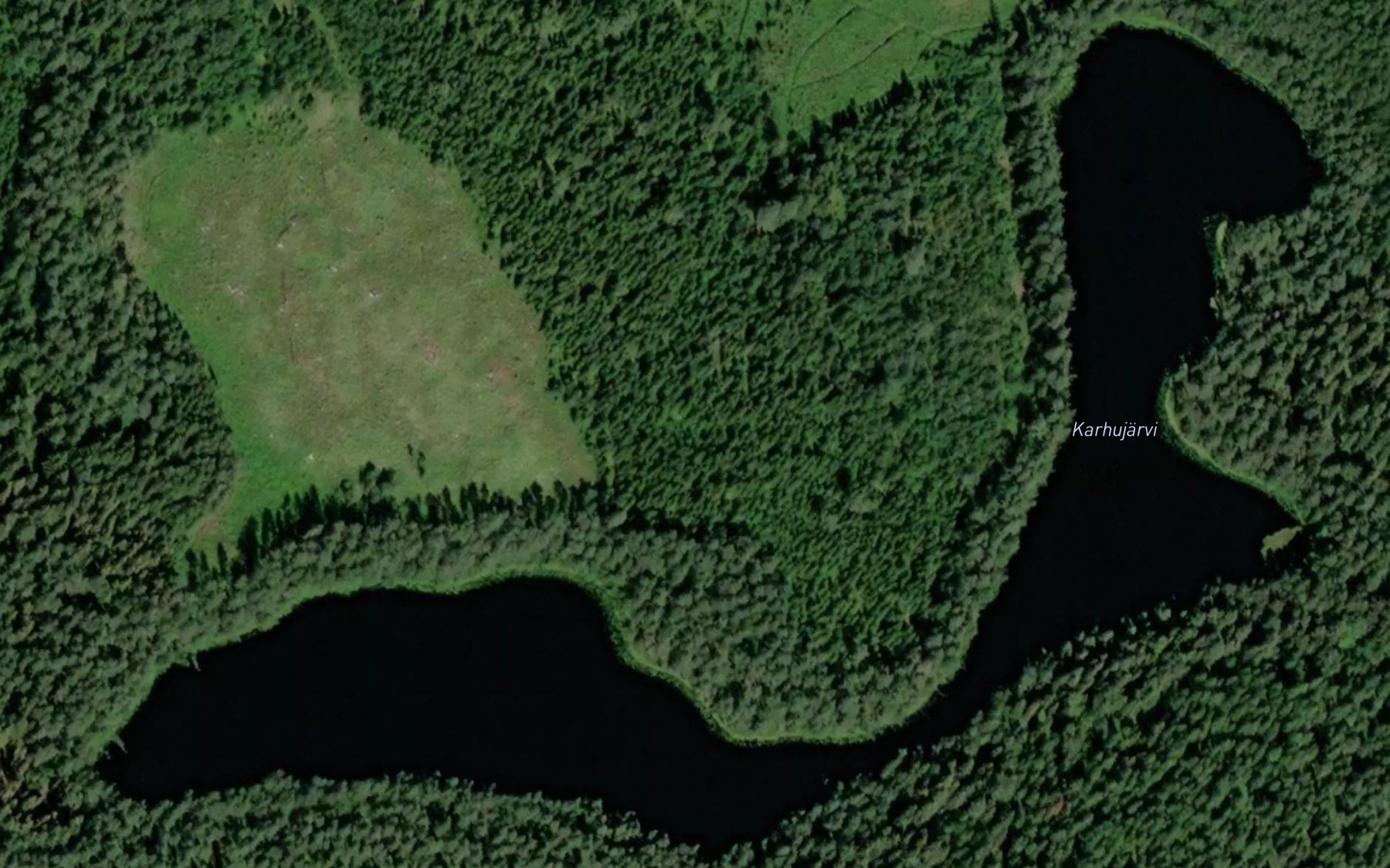 Satellite map of the Karhujarvi