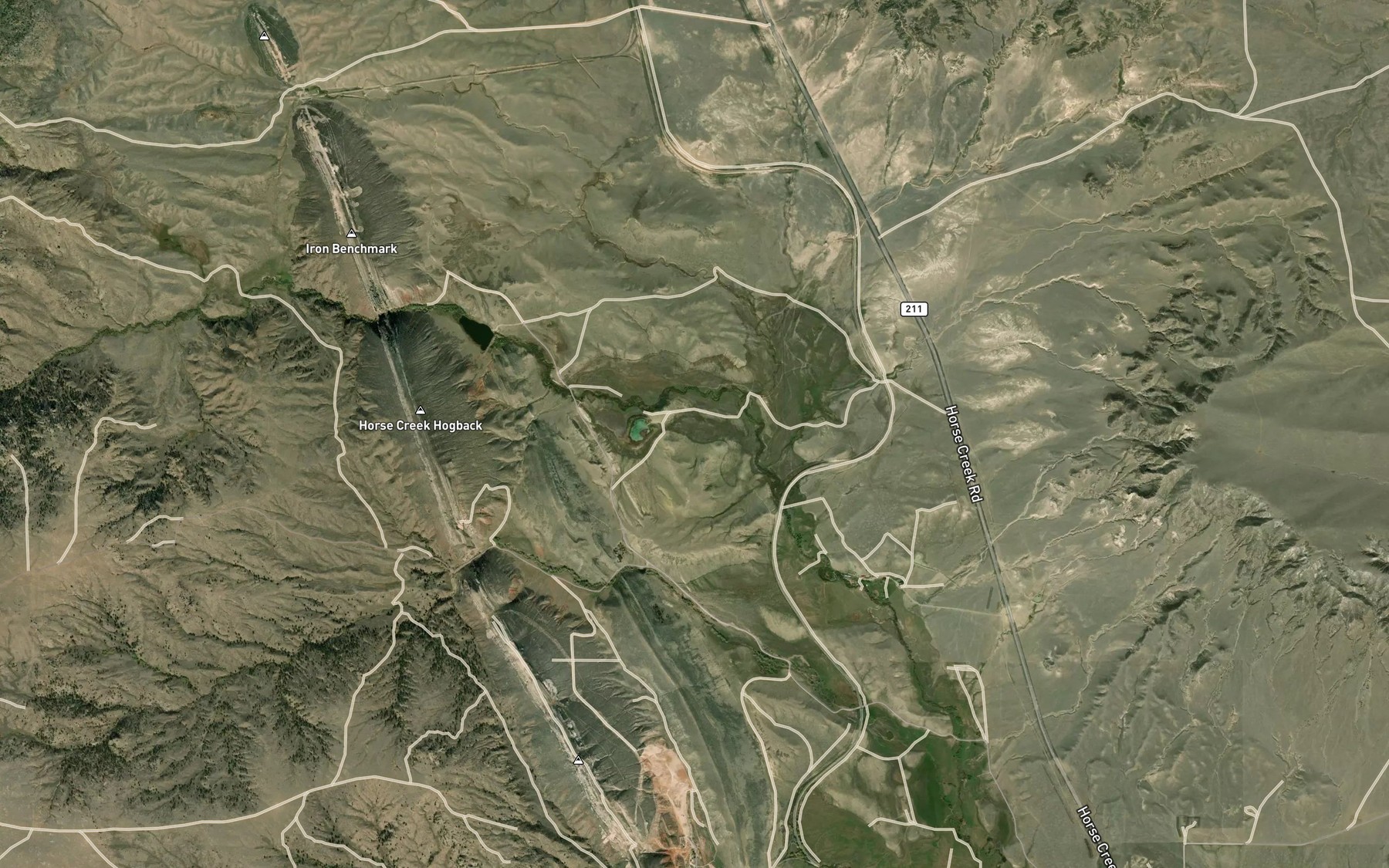 Satellite map of the McLaughlin Ditch Number 6