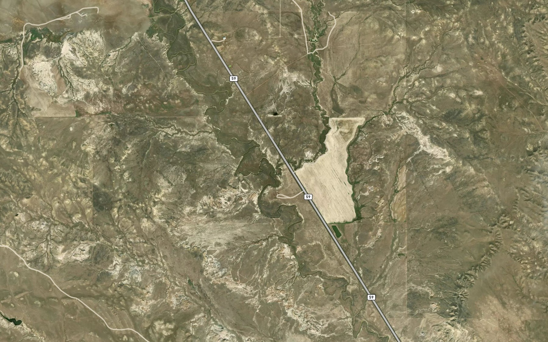 Satellite map of the Butte Creek