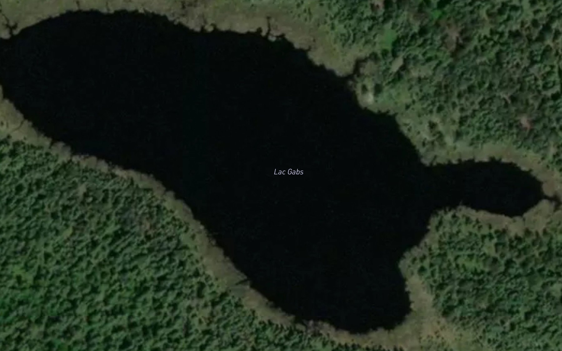 Satellite map of the Lac Gabs