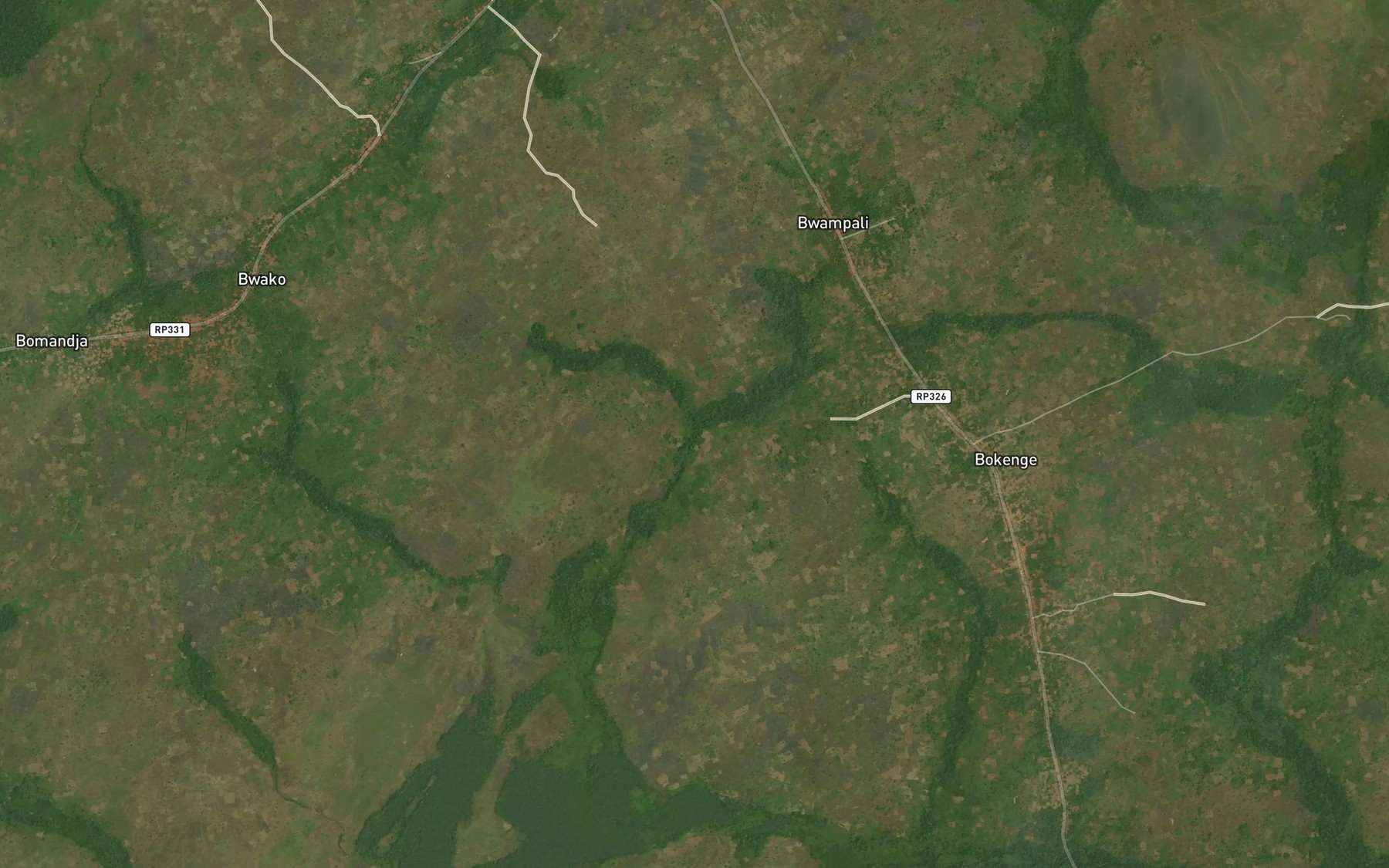 Satellite map of the Sembu