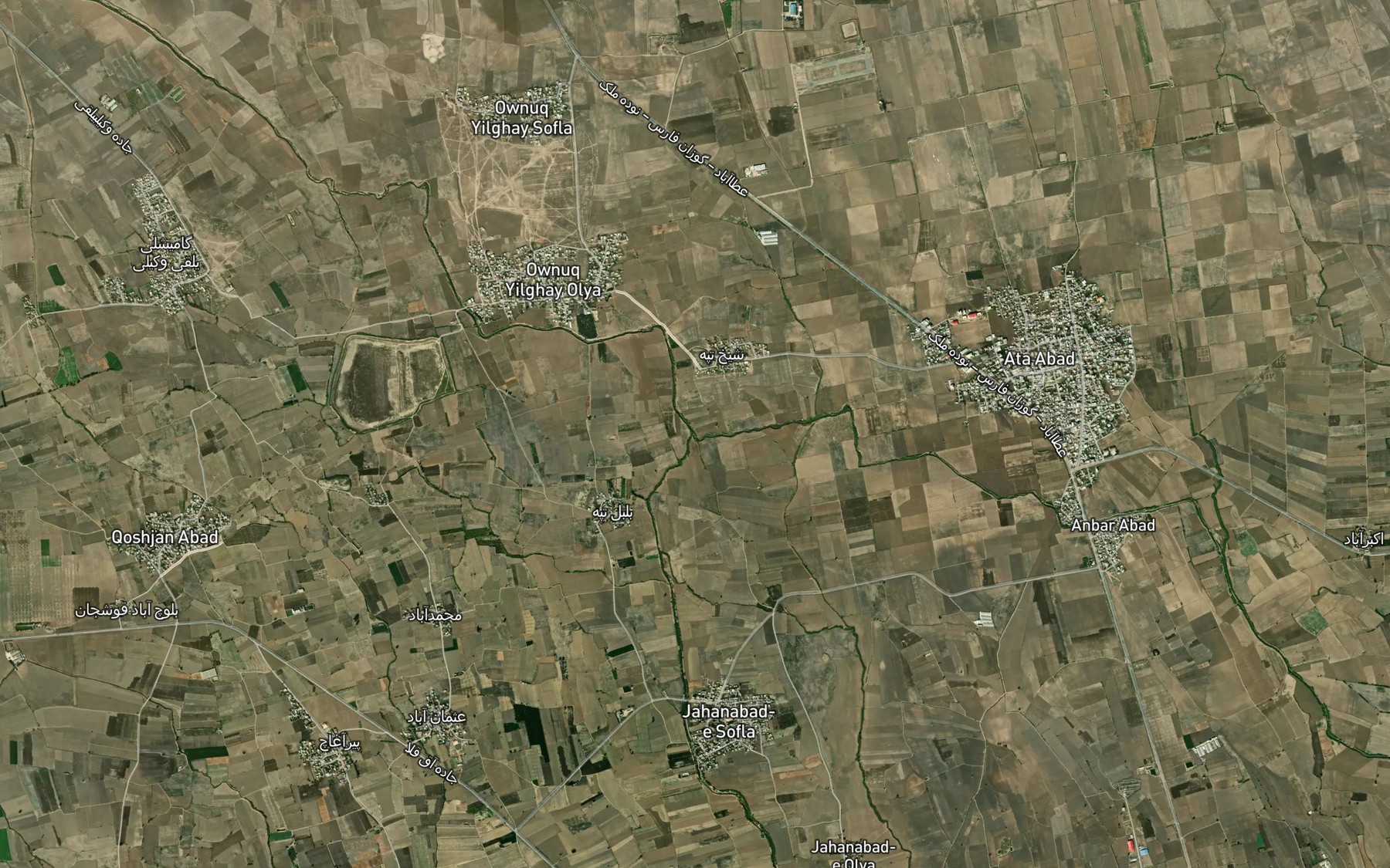 Satellite map of the Rudkhaneh-ye Kafsh Gir
