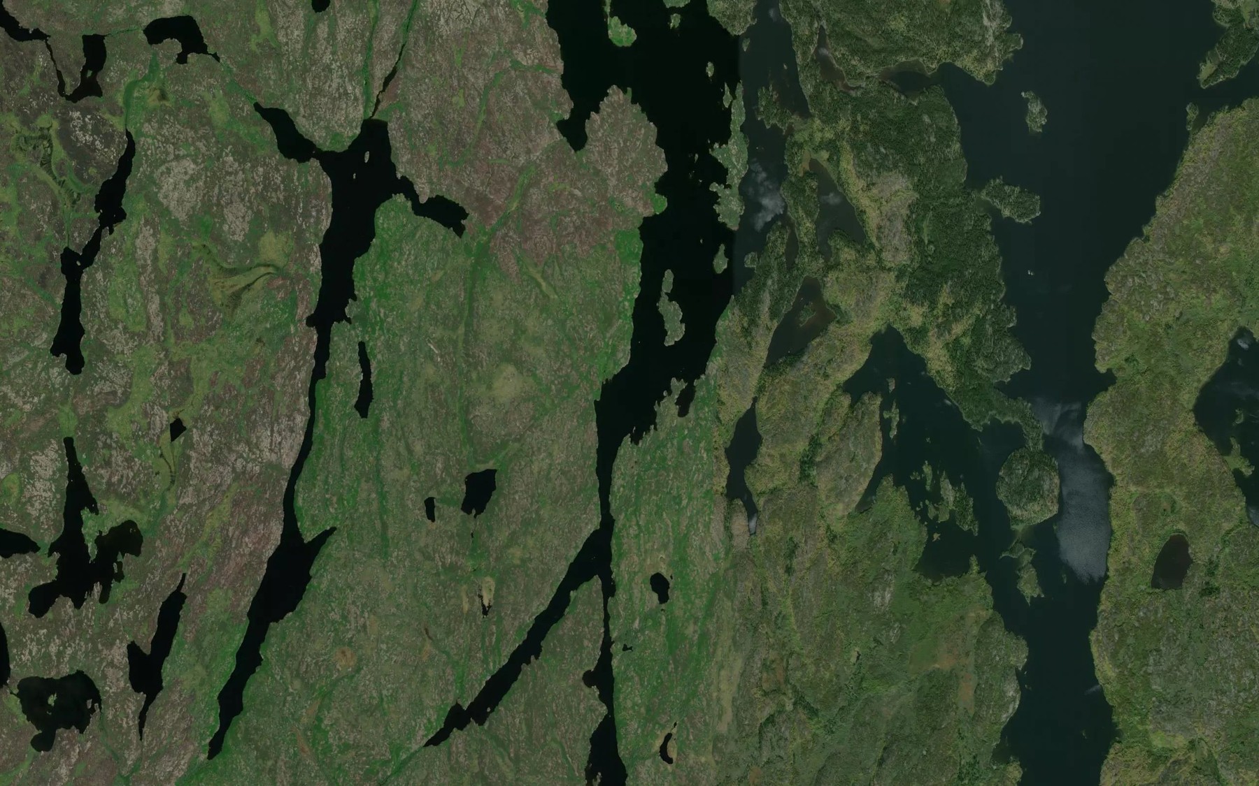 Satellite map of the Tractor Lake
