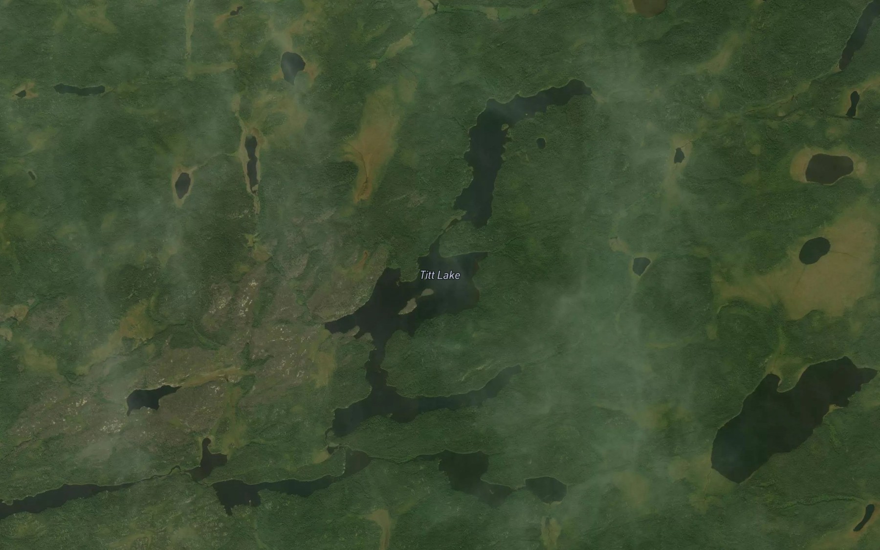 Satellite map of the Titt Lake