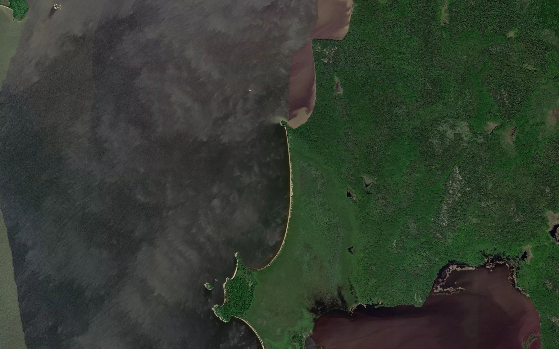 Satellite map of the Foster Reef