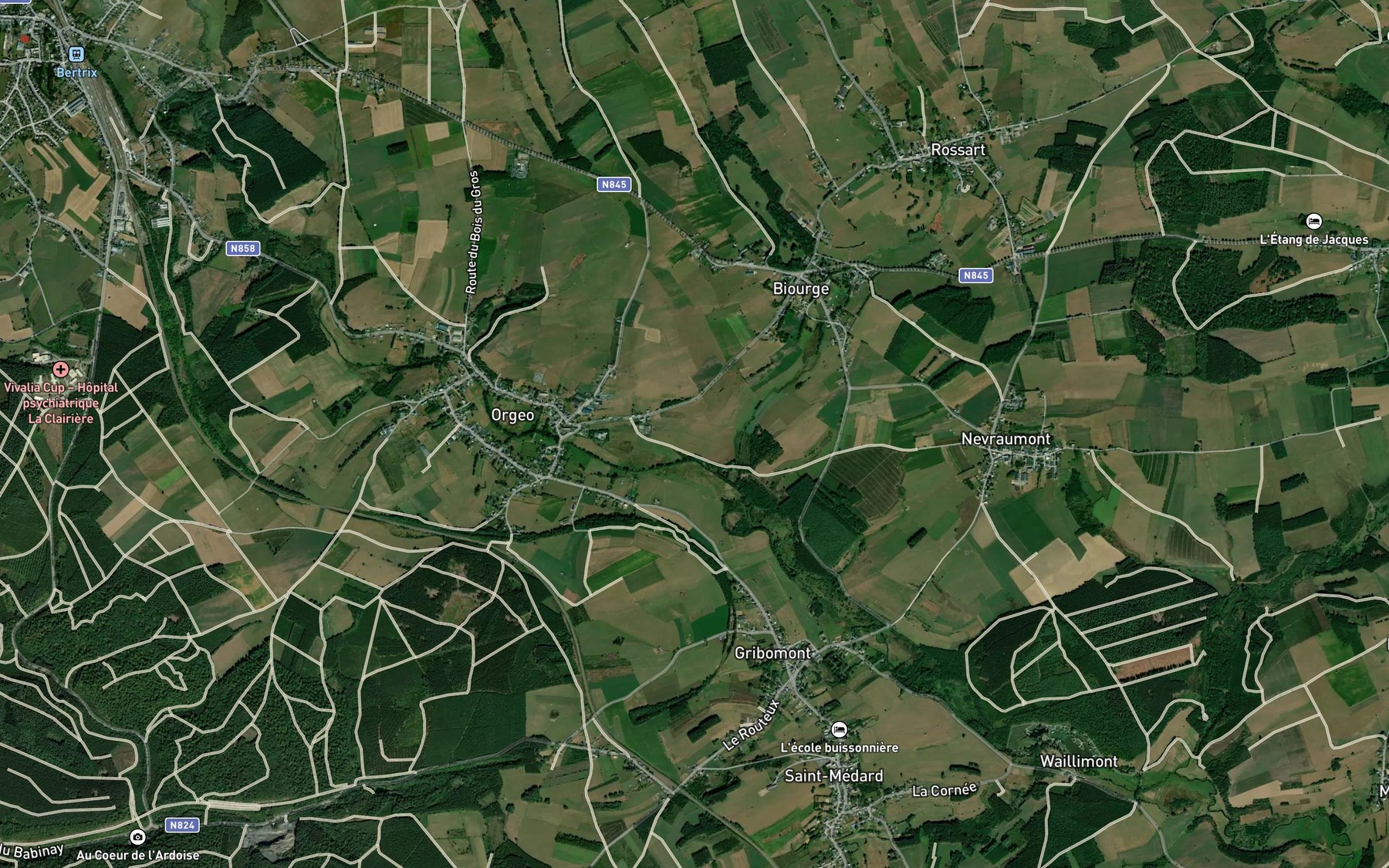 Satellite map of the Saupont