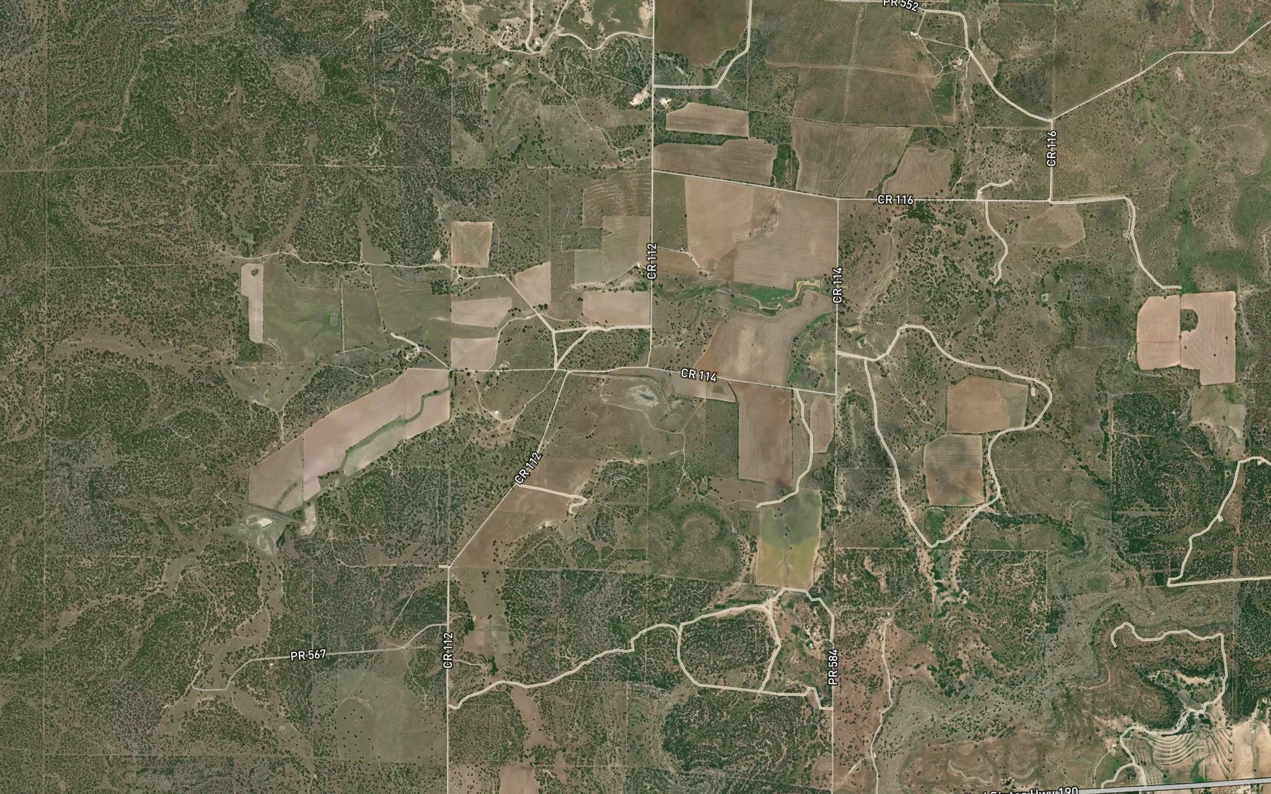 Satellite map of the Soil Conservation Service Site 4 Reservoir