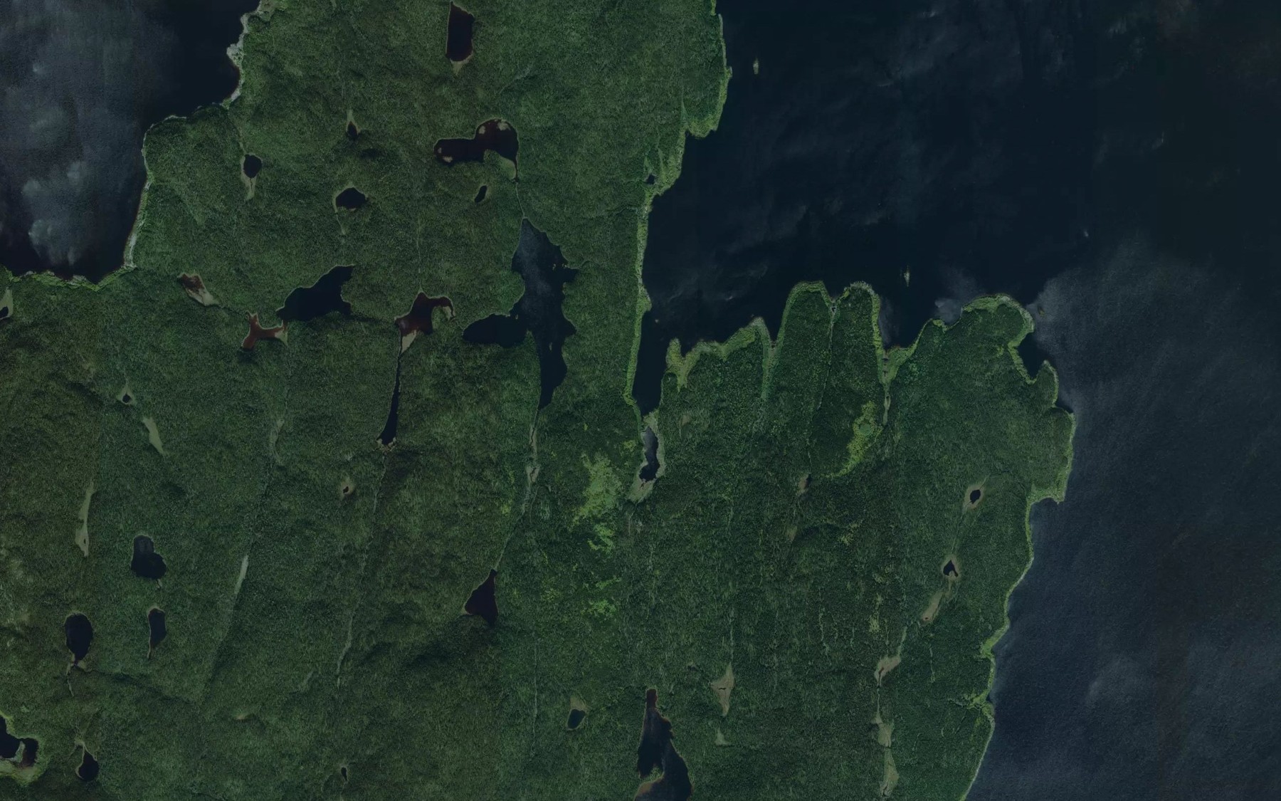 Satellite map of the Lac Evariste