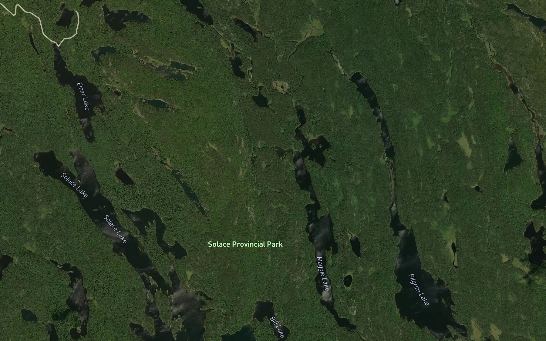 Satellite map of the Upper Pilgrim Creek