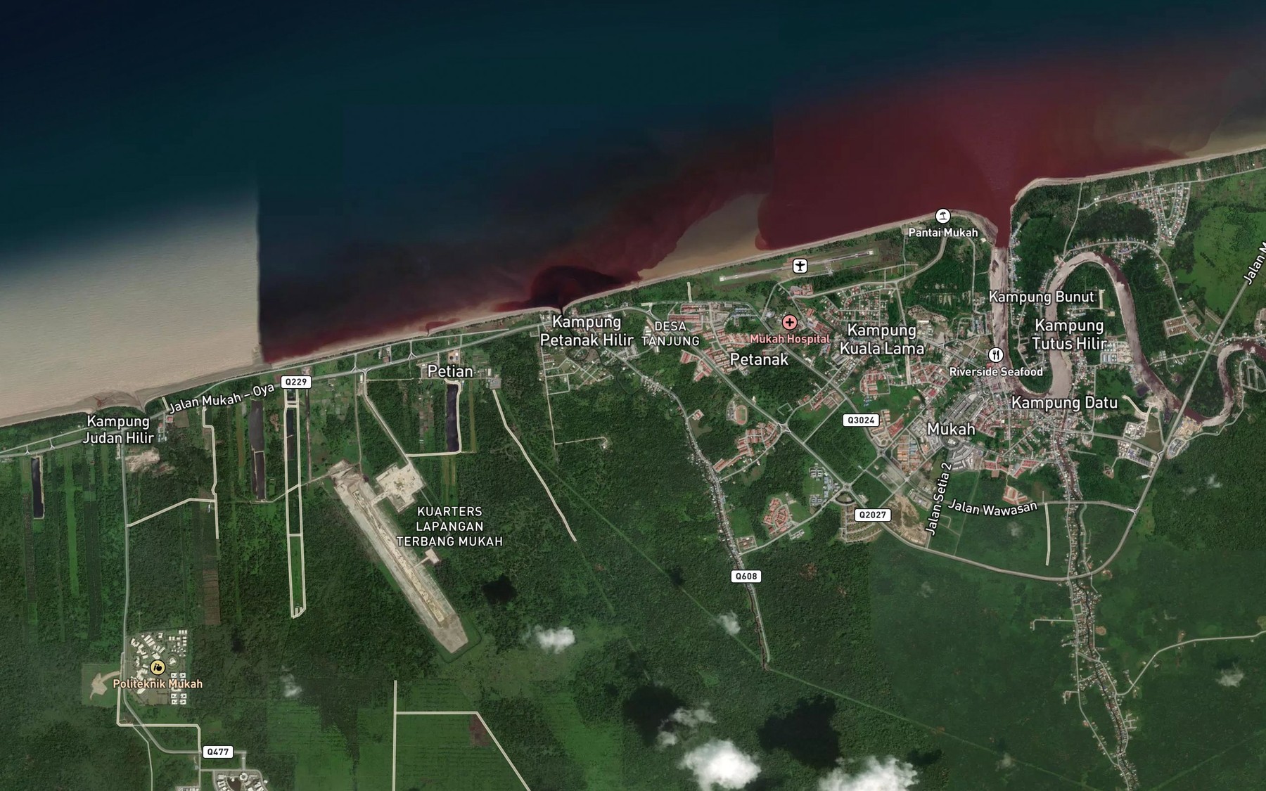 Satellite map of the Sungai Bukong