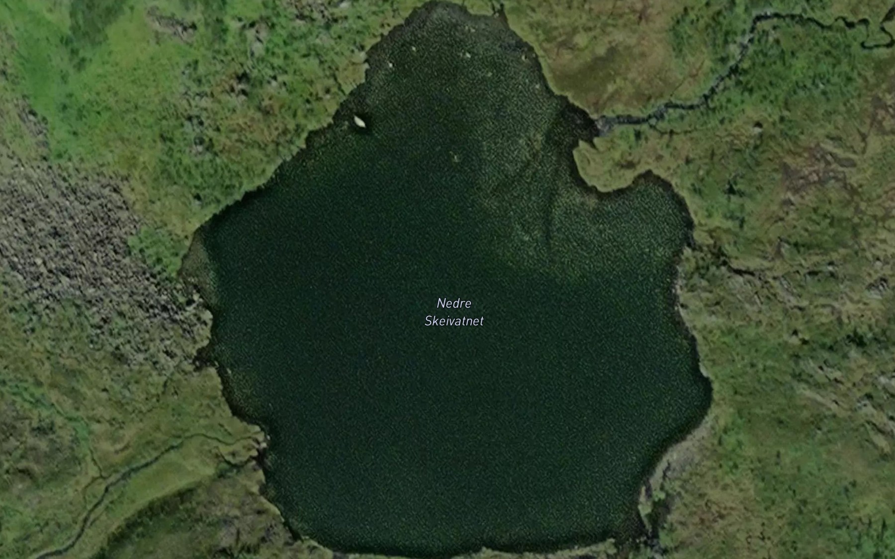 Satellite map of the Nedre Skeivatnet