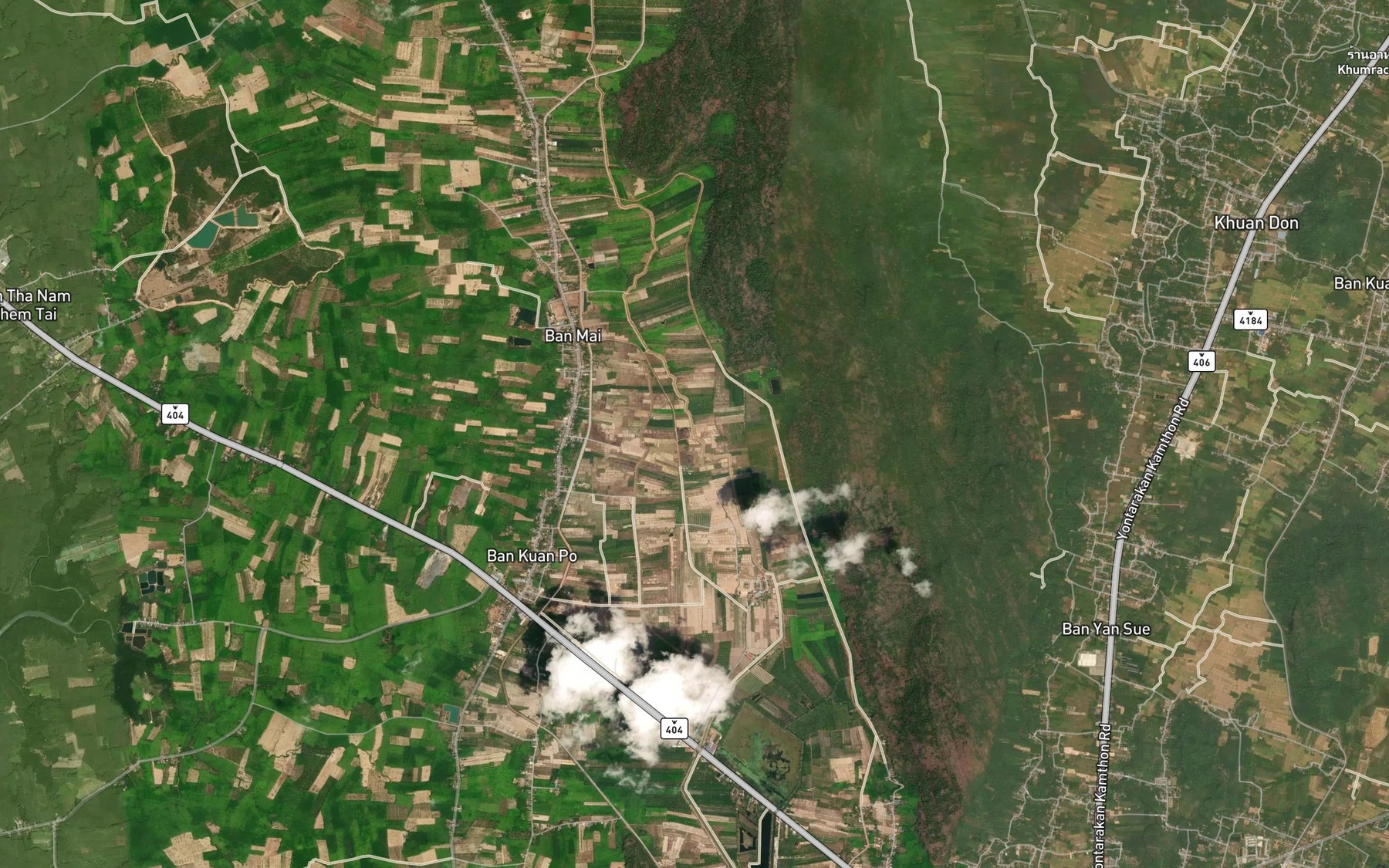 Satellite map of the Khlong Chik