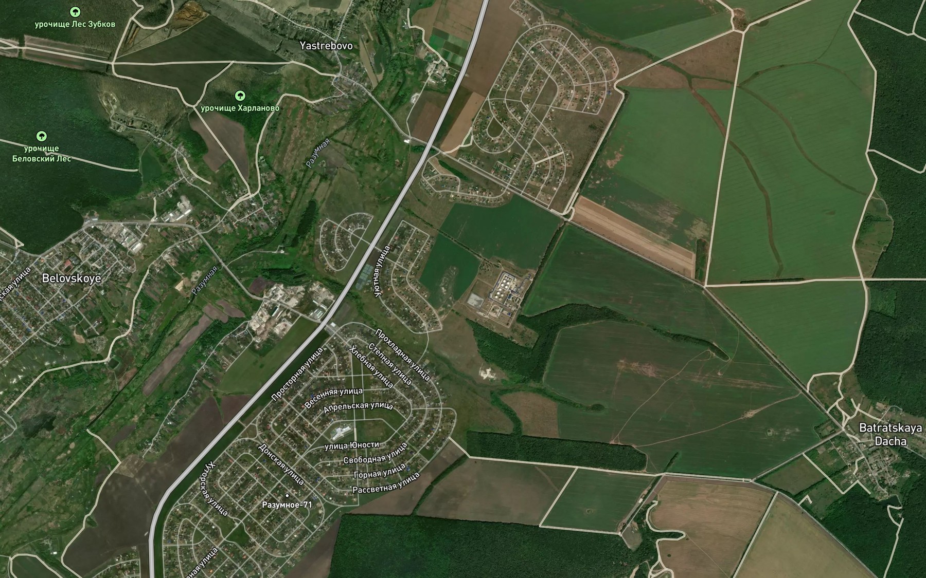Satellite map of the Balka Belovskiy Yar