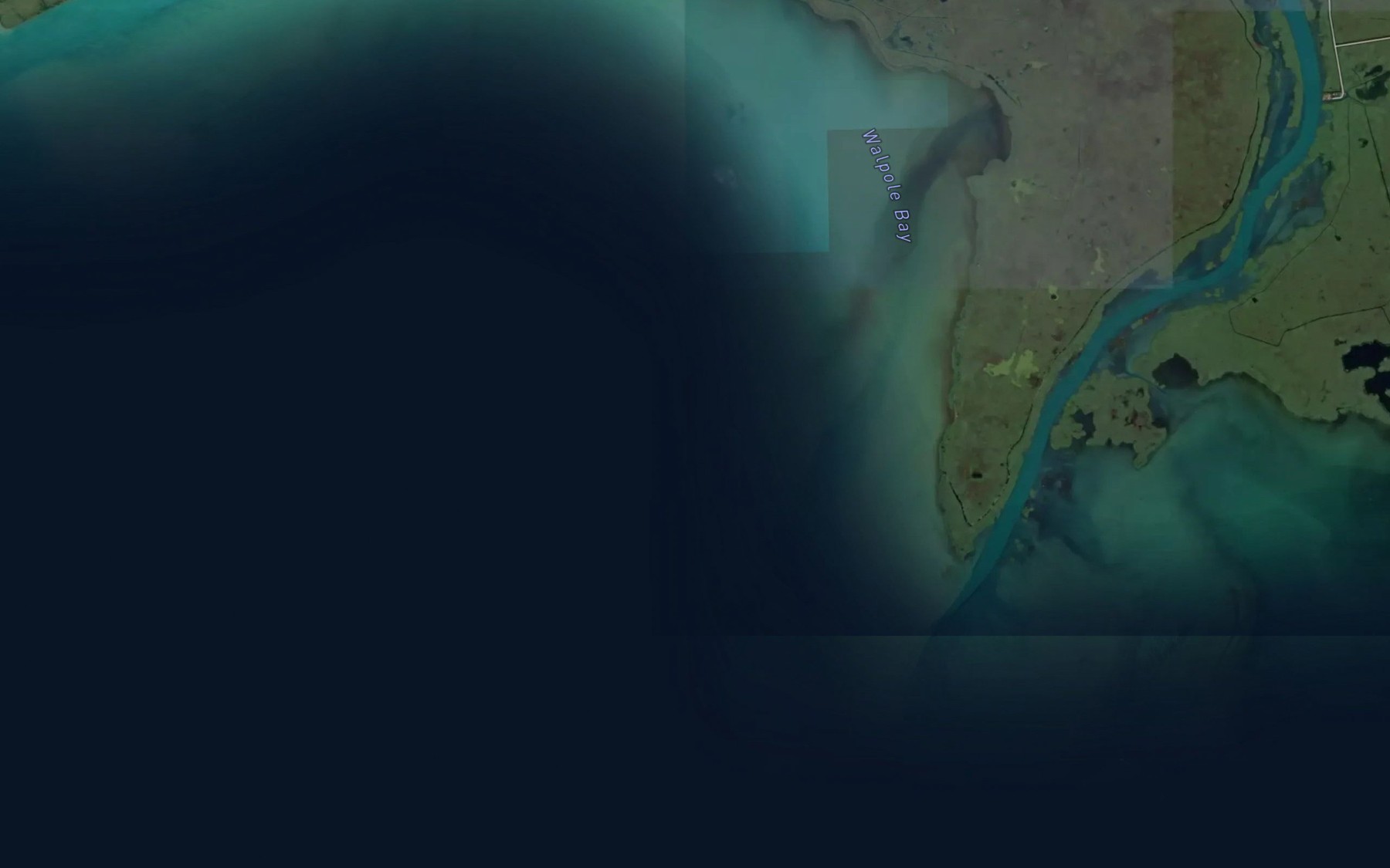 Satellite map of the Walpole Bay