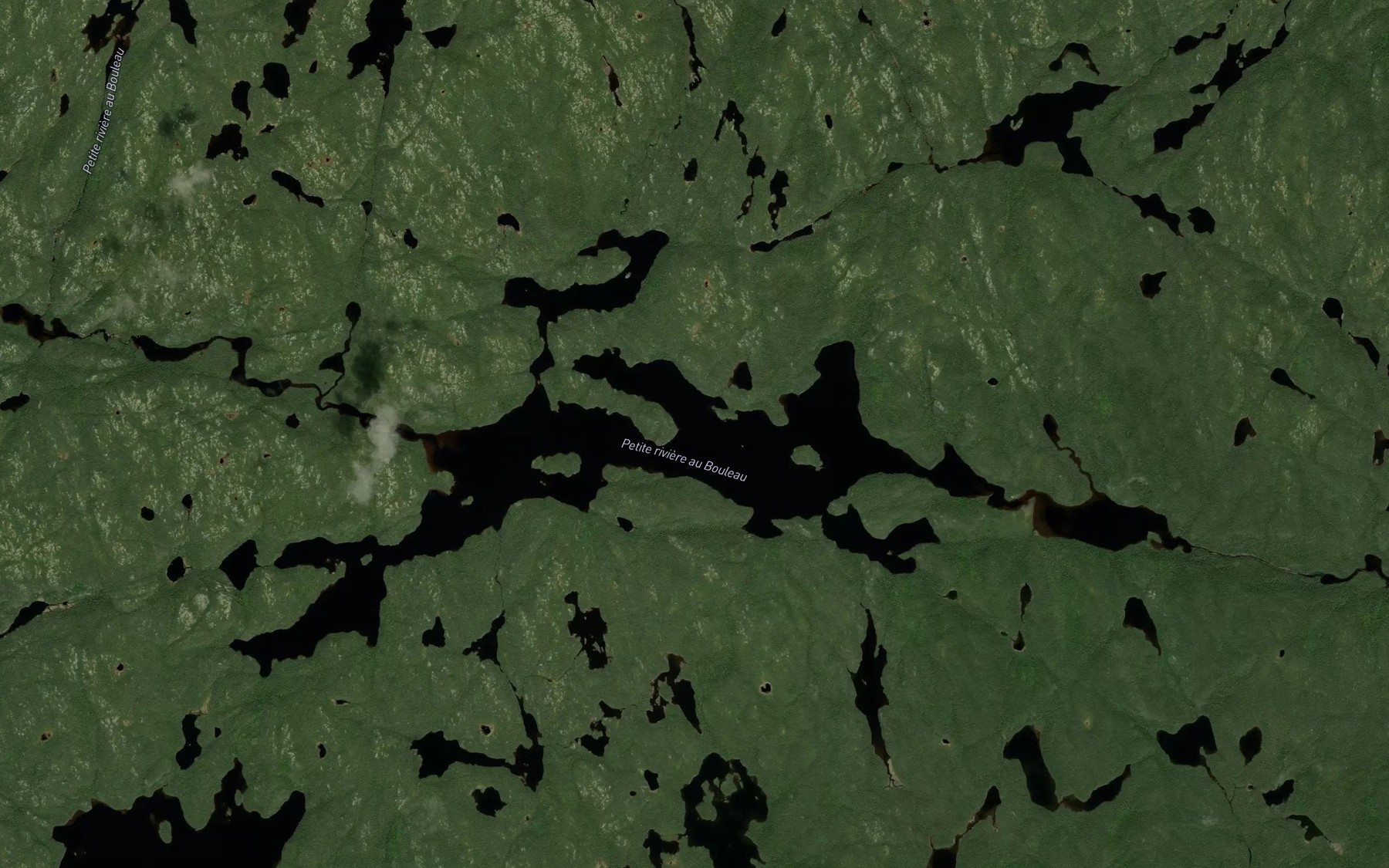 Satellite map of the Lac Travers