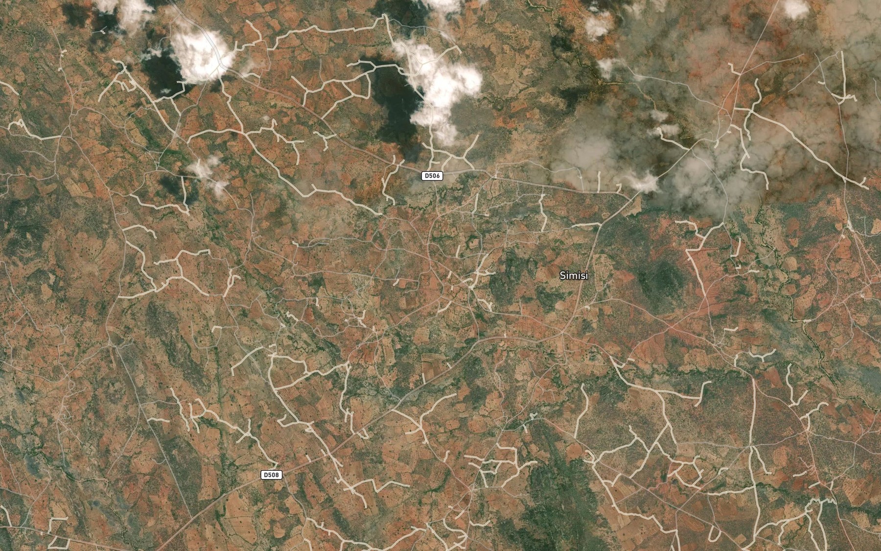 Satellite map of the Ikutanthale