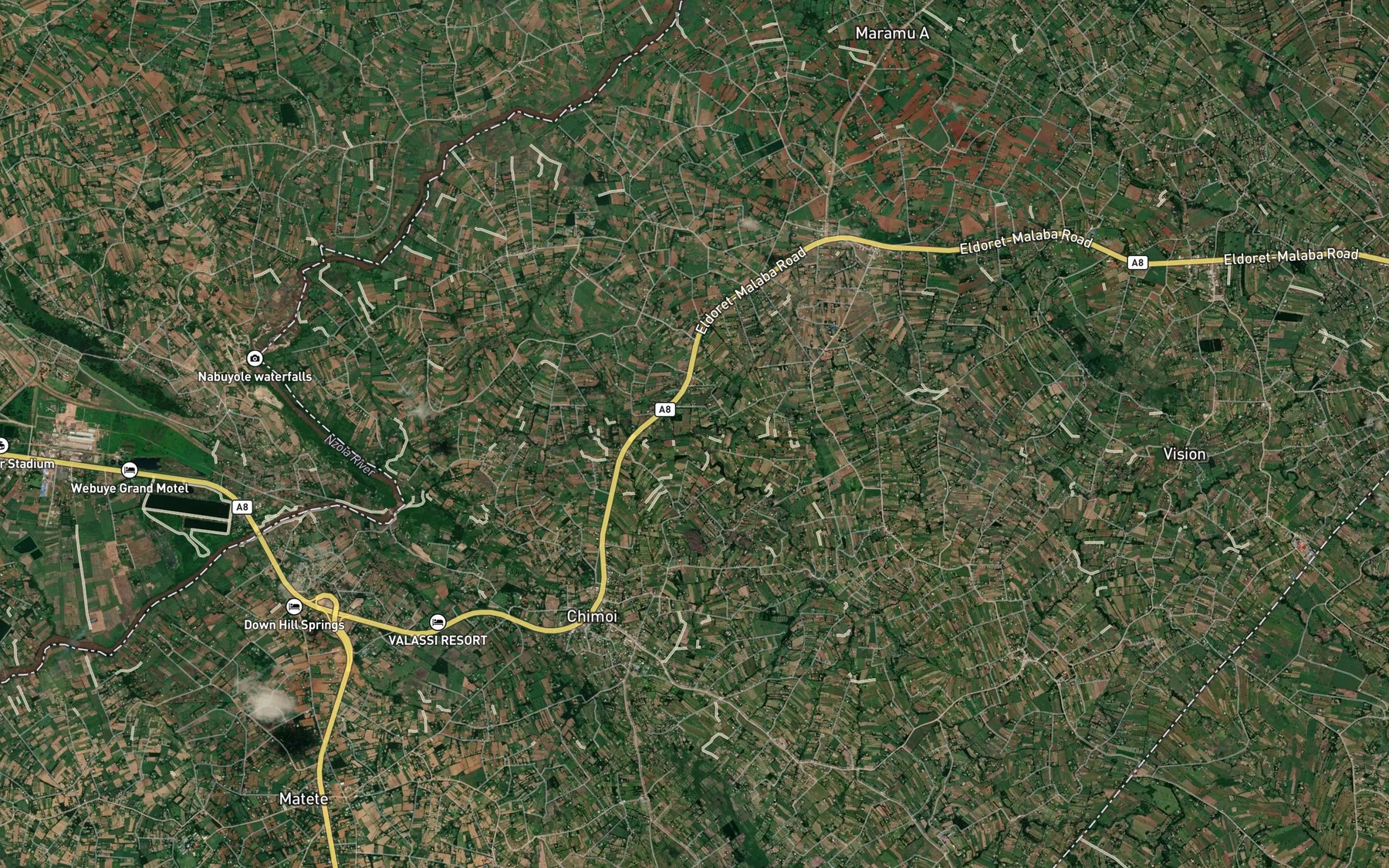 Satellite map of the Surongai
