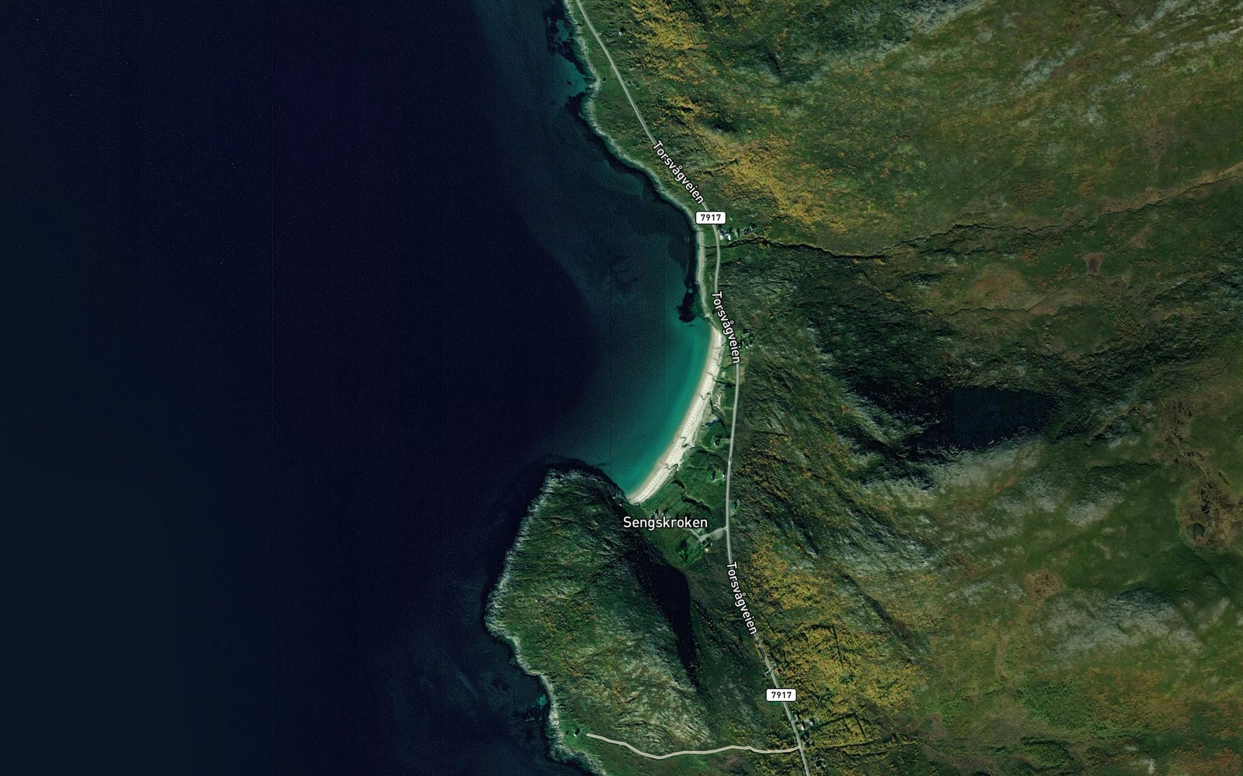Satellite map of the Sandbukta