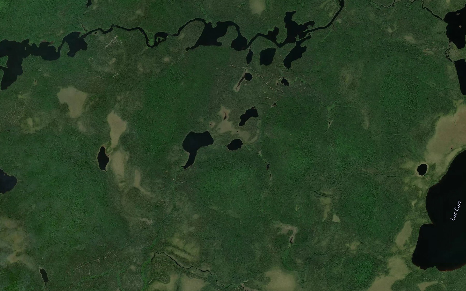 Satellite map of the Lac Winther