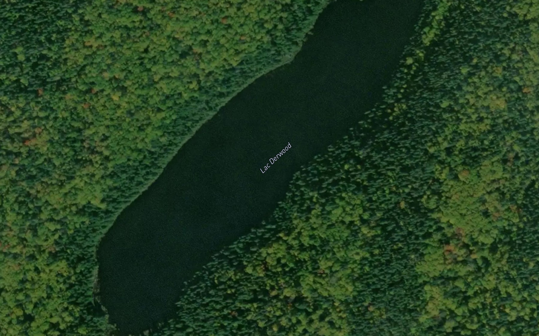 Satellite map of the Lac Derwood