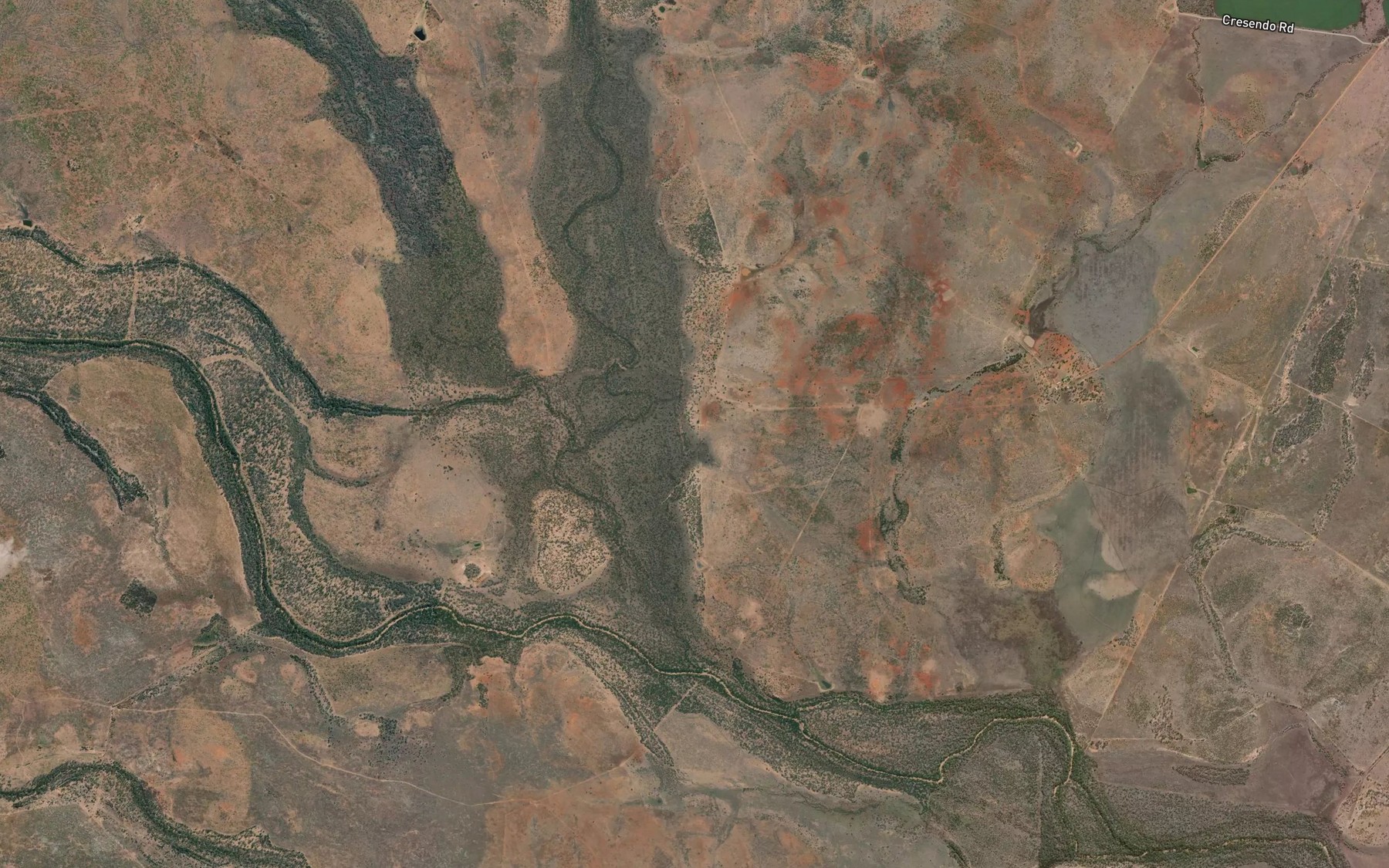 Satellite map of the Retro Creek