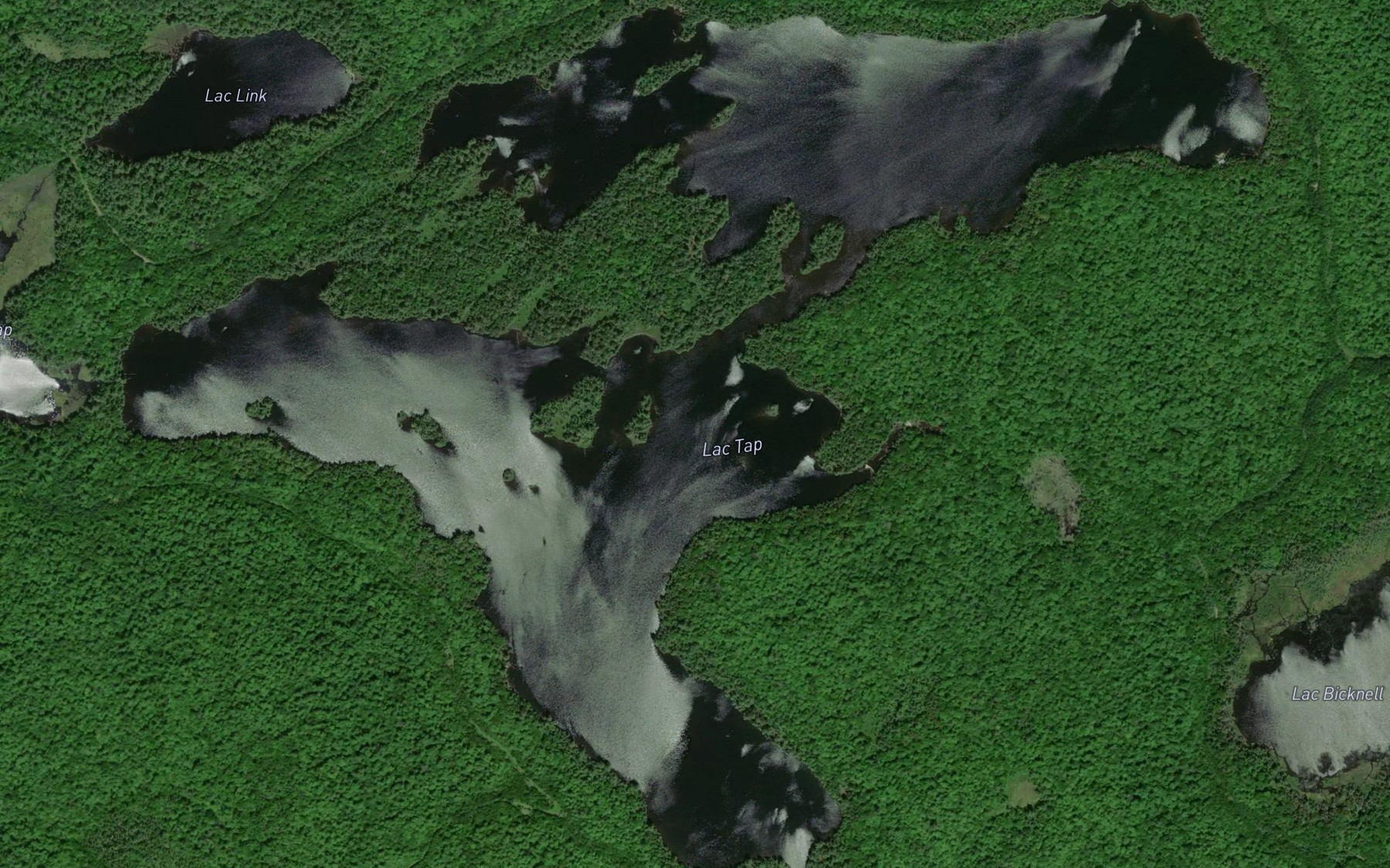Satellite map of the Lac Tap