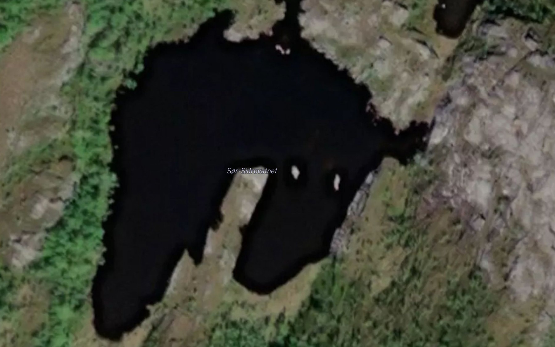 Satellite map of the Sor-Sidrovatnet