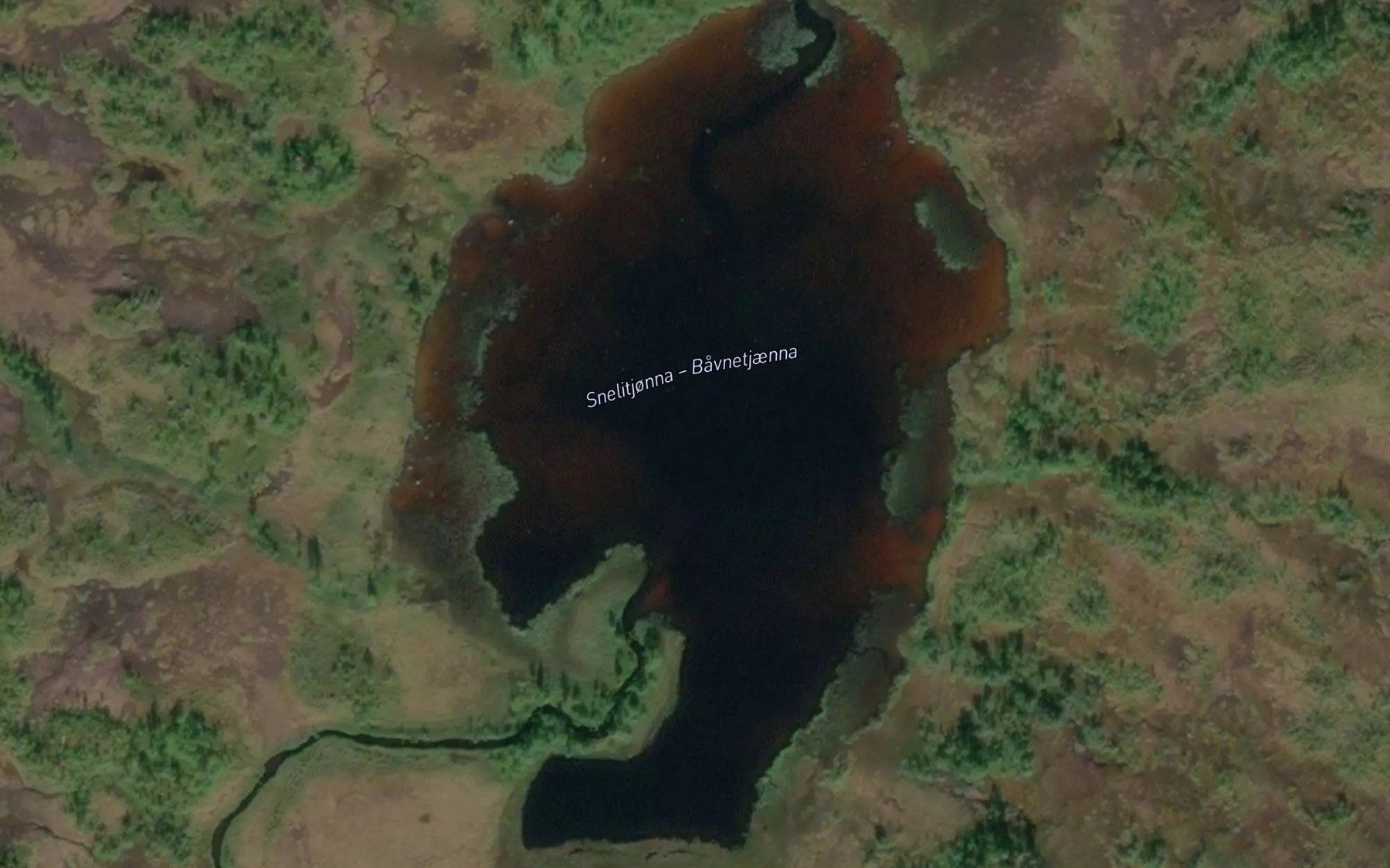 Satellite map of the Snelitjorna